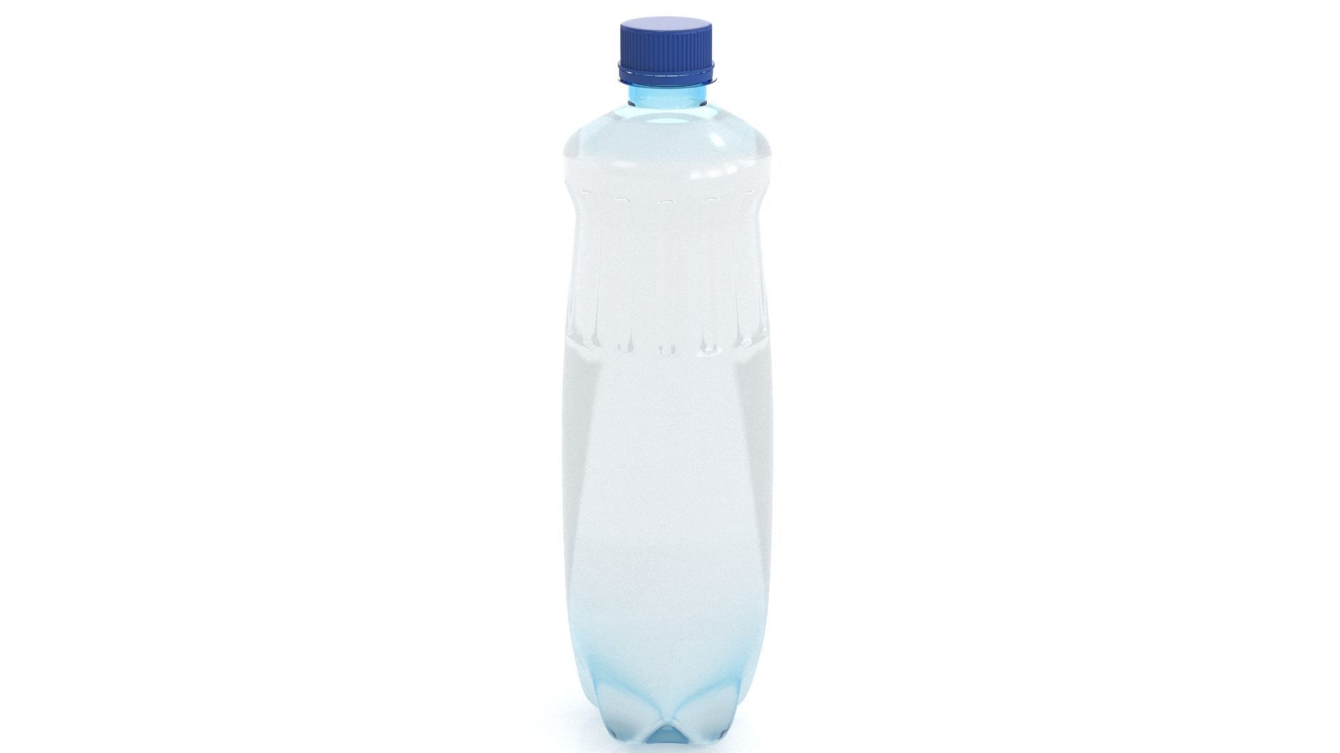 Plastic Water Bottle v2 3d model 3D model_3