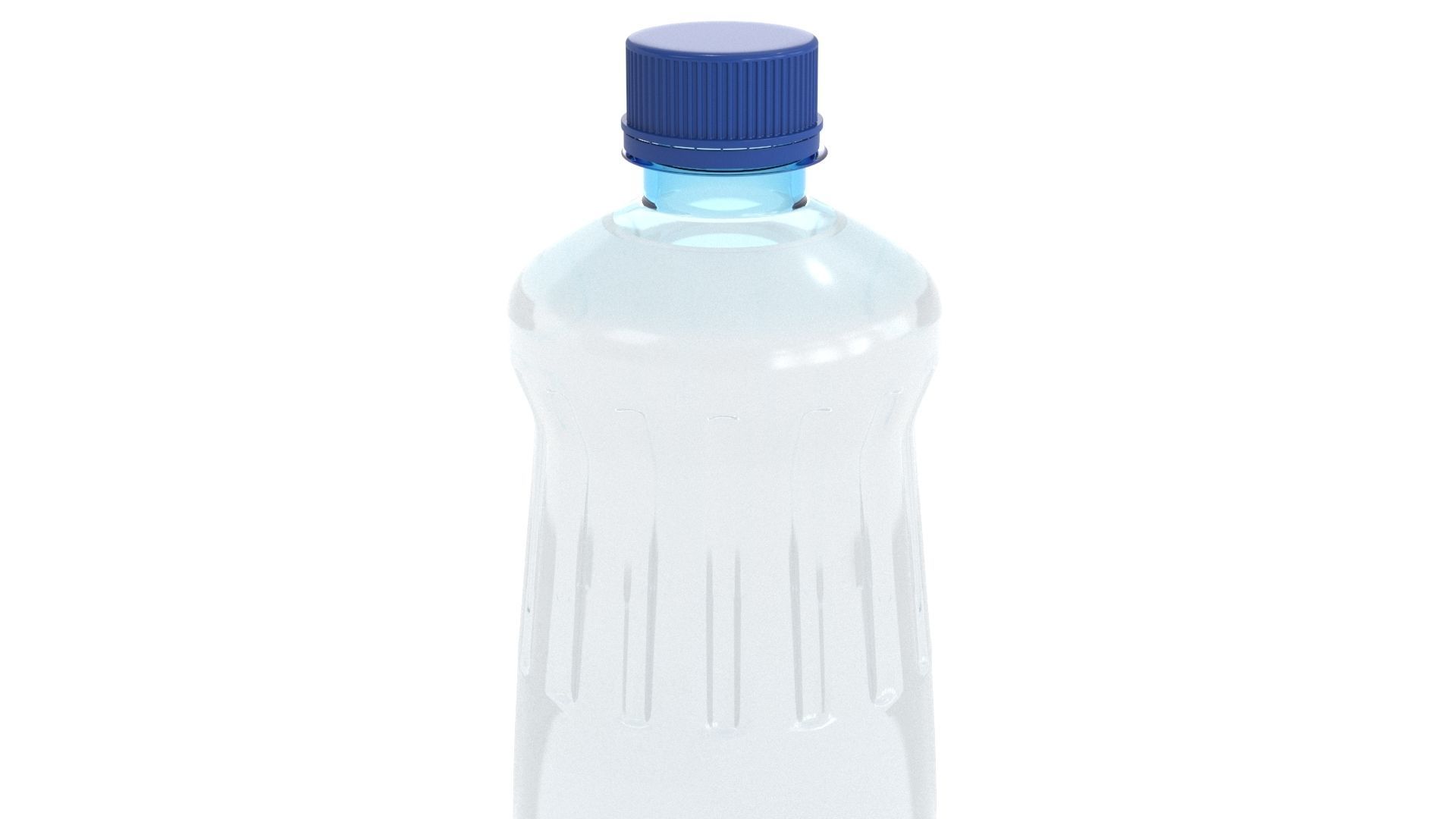 Plastic Water Bottle v2 3d model 3D model_4