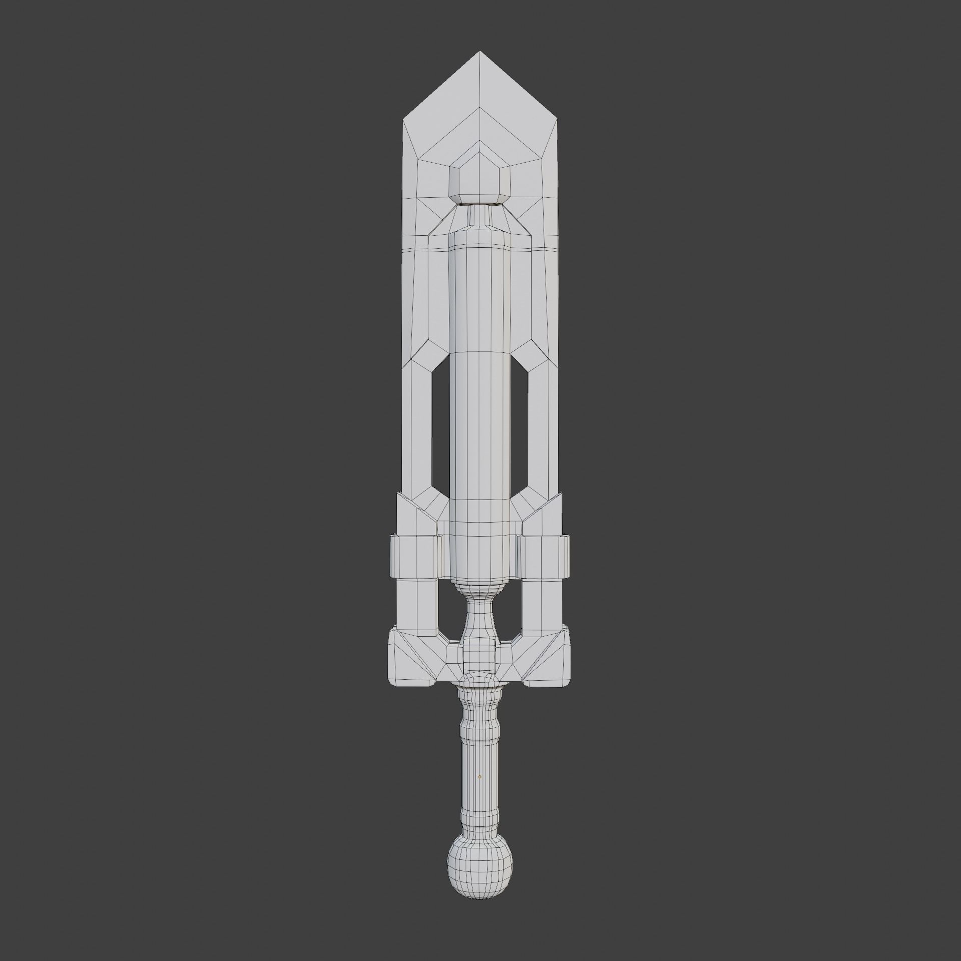 Sword Weapon PBR low-poly game ready Low-poly 3D model_6