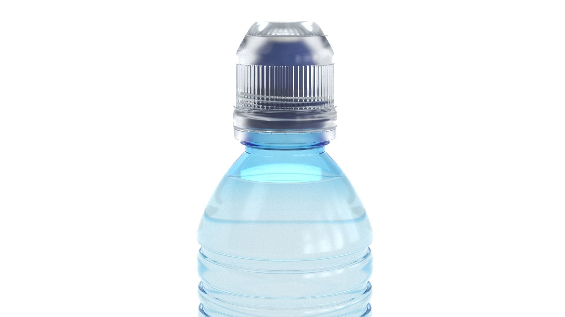 Plastic Water Bottle v3 3dmodel 3D model_4