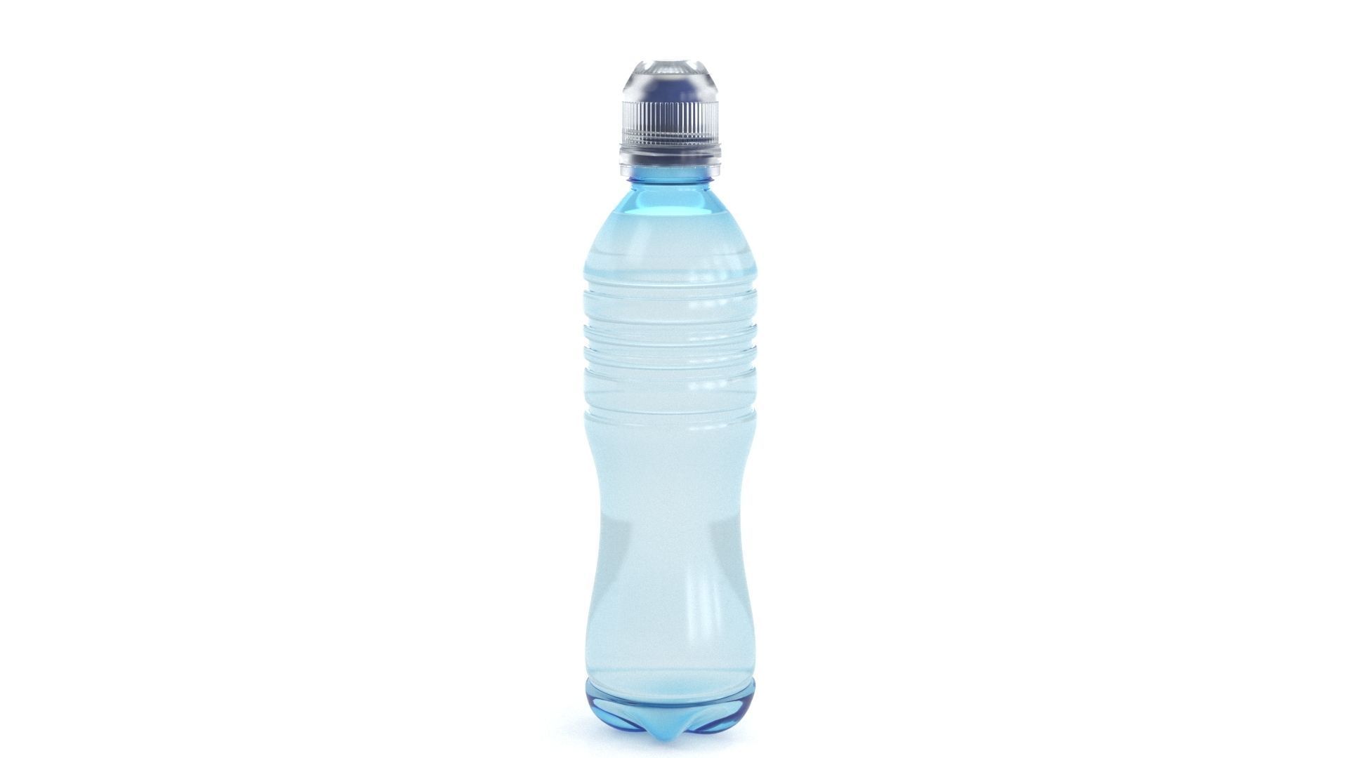 Plastic Water Bottle v3 3dmodel 3D model_3