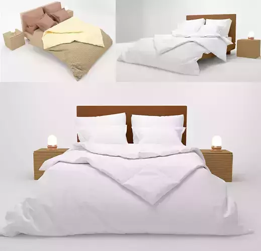 bed collection with stripes