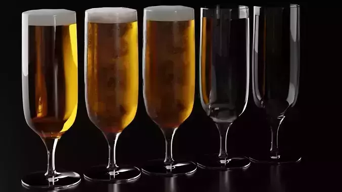 Beer Glass 4 3D model
