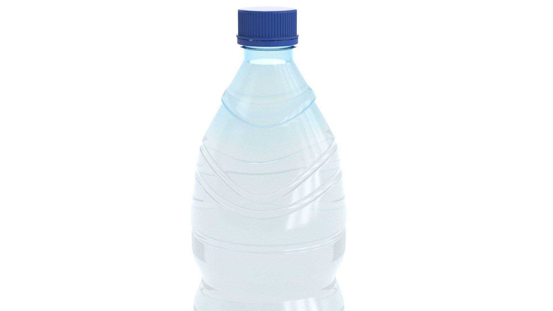 Plastic Water Bottle v4 3d model 3D model_4