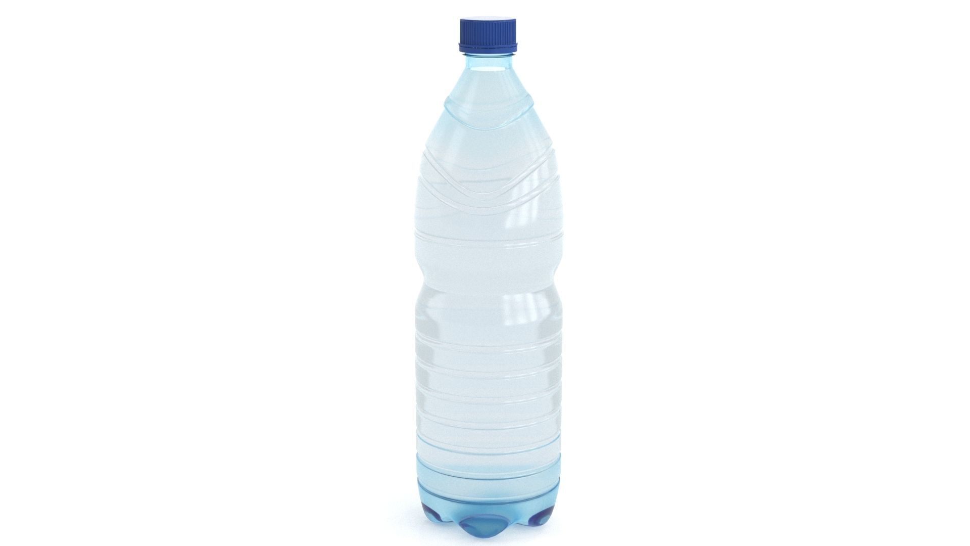 Plastic Water Bottle v4 3d model 3D model_3