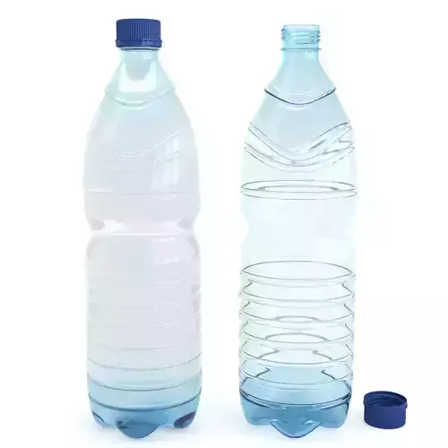 Plastic Water Bottle  v4  3d model 3D model
