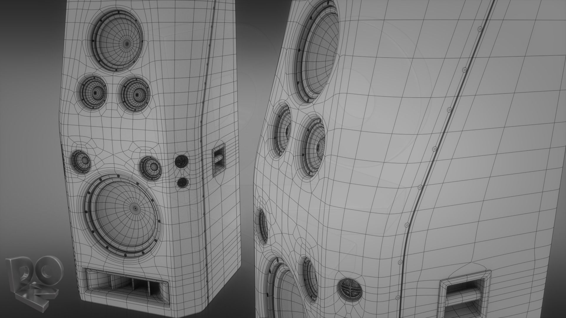 Hi-Fi Speakers 3D model_5