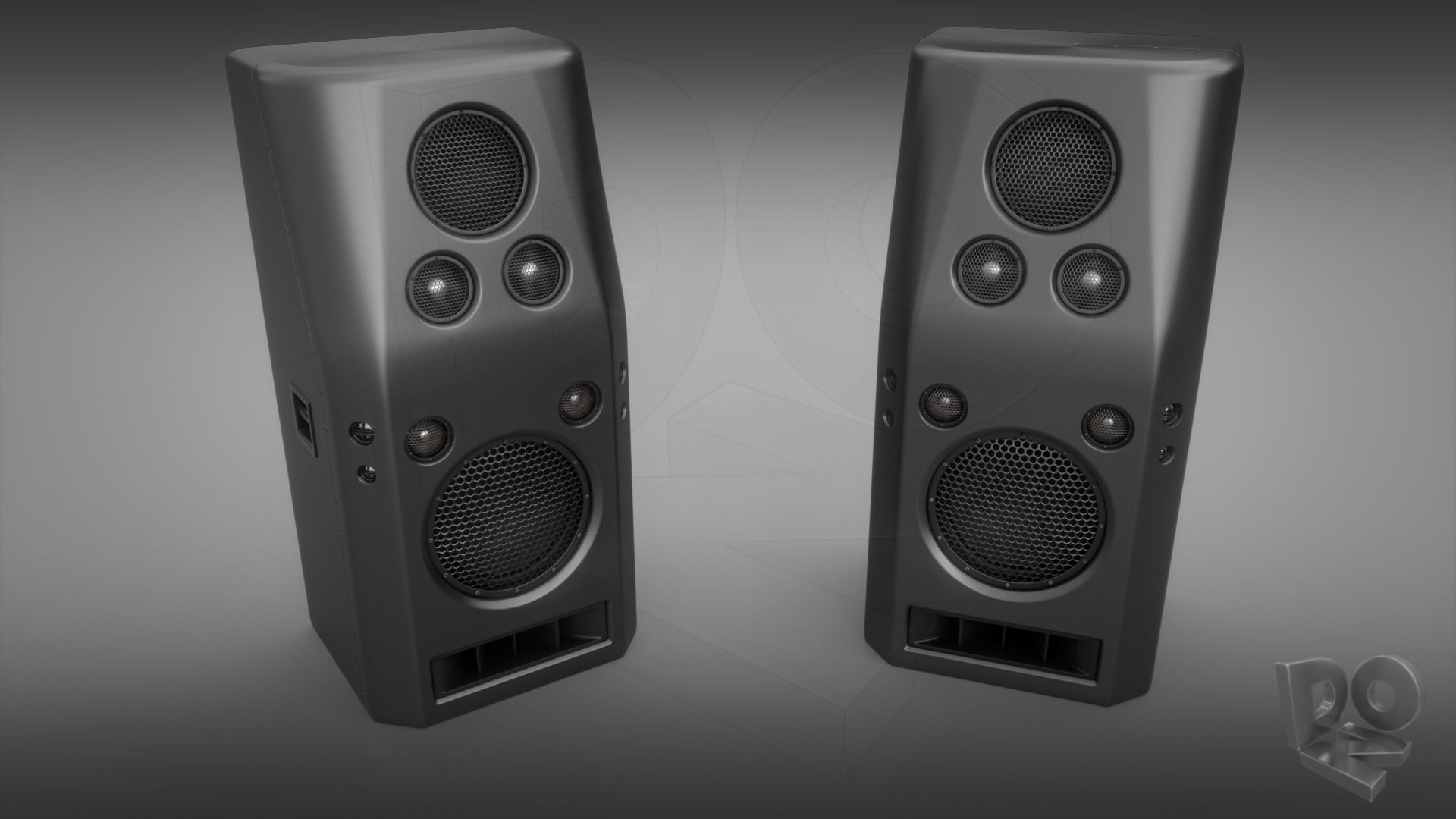 Hi-Fi Speakers 3D model_9