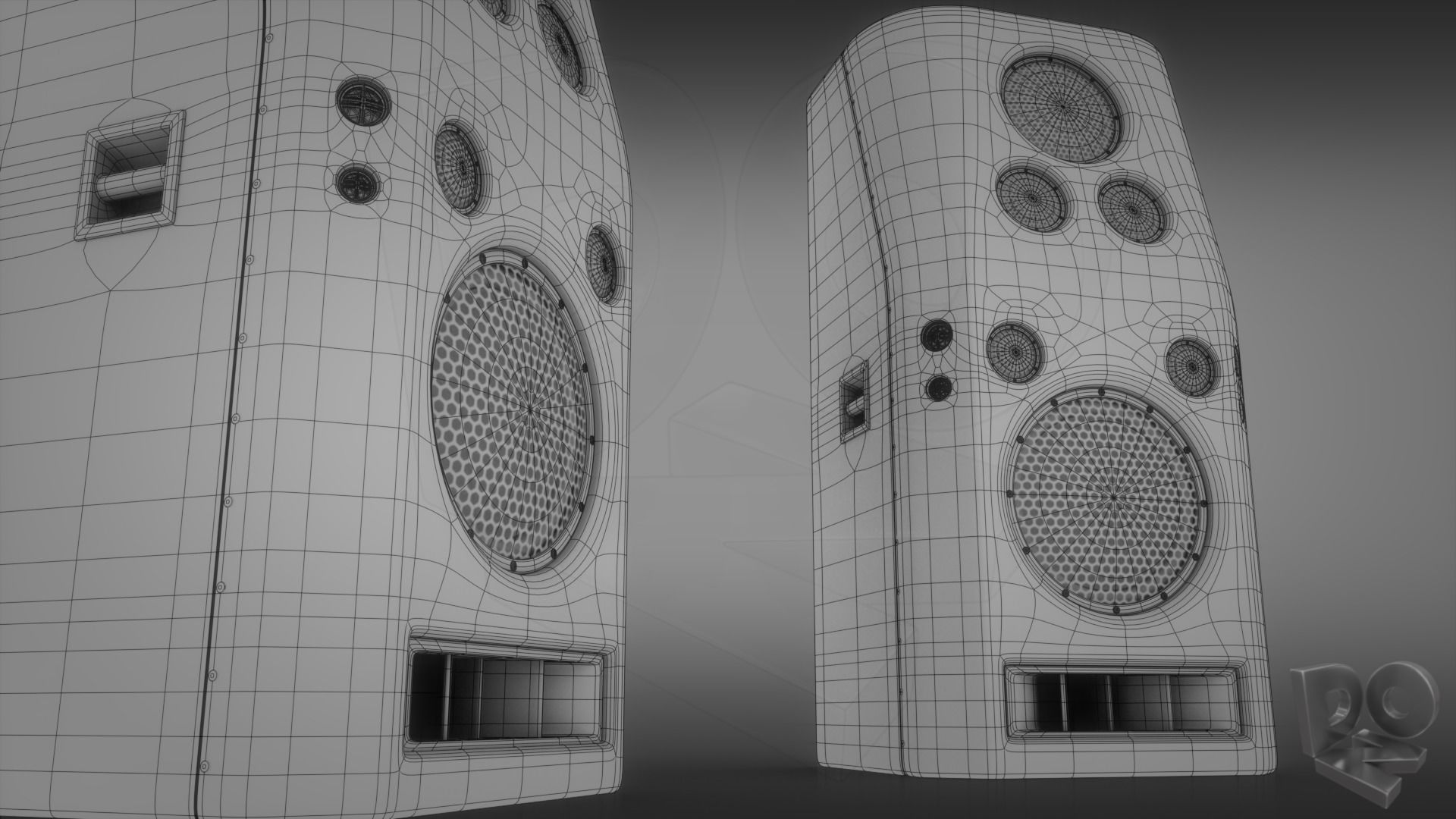 Hi-Fi Speakers 3D model_8