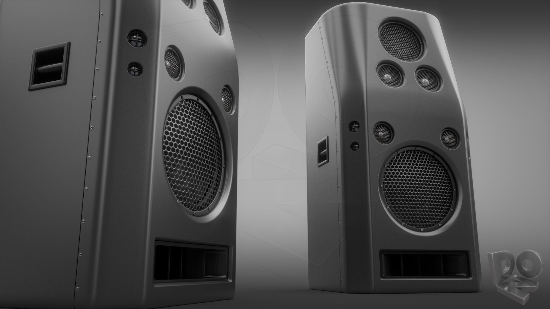 Hi-Fi Speakers 3D model_6