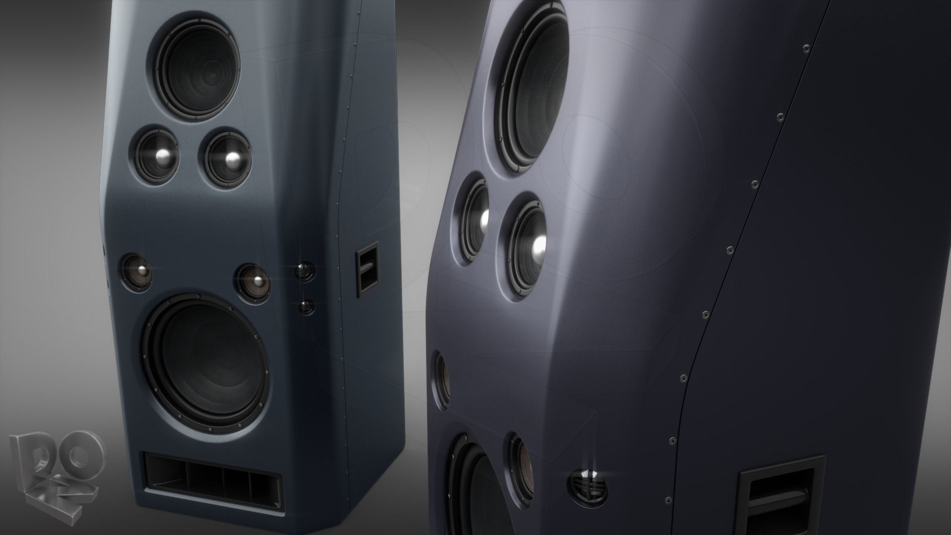 Hi-Fi Speakers 3D model_3