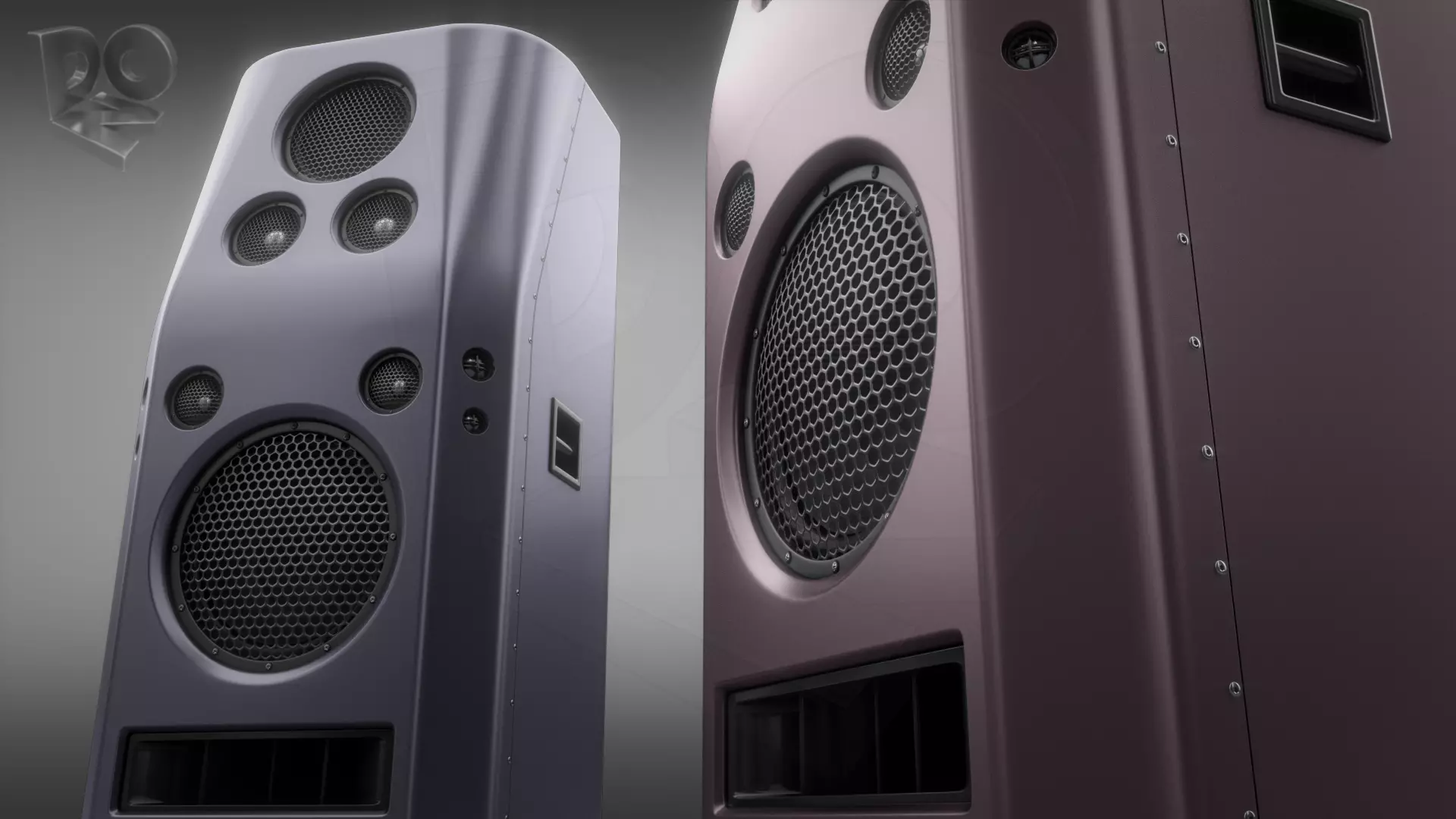 Hi-Fi Speakers 3D model_0