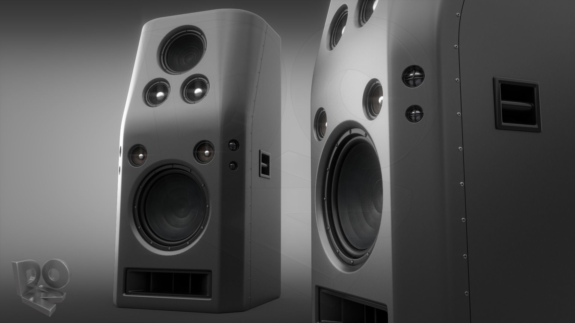 Hi-Fi Speakers 3D model_12