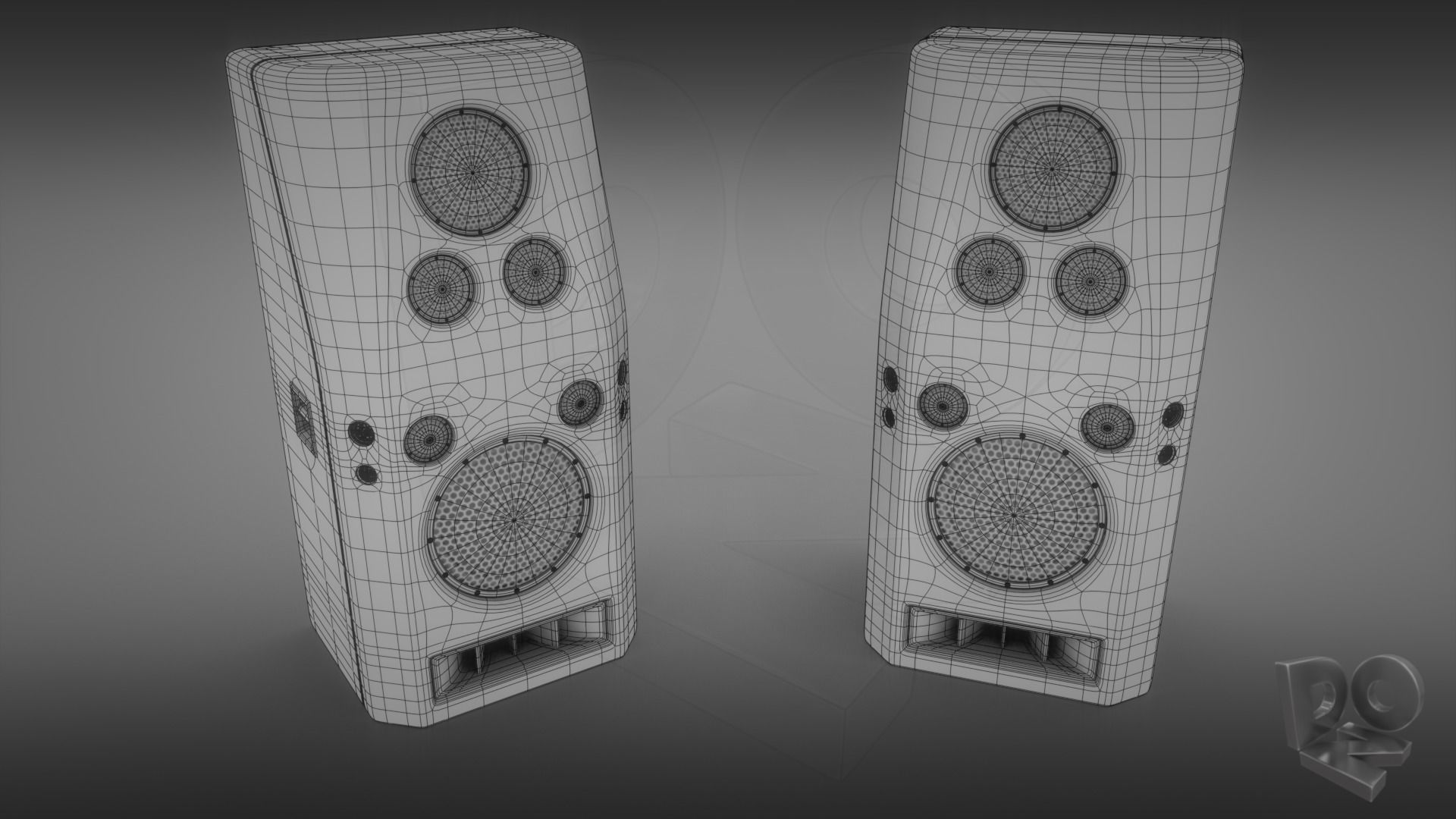 Hi-Fi Speakers 3D model_11