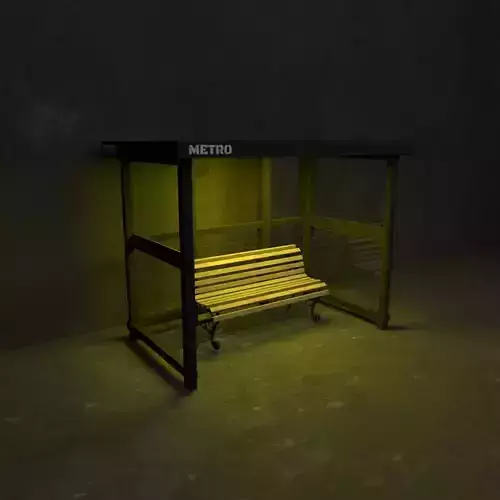 Metro seating Free low-poly 3D model