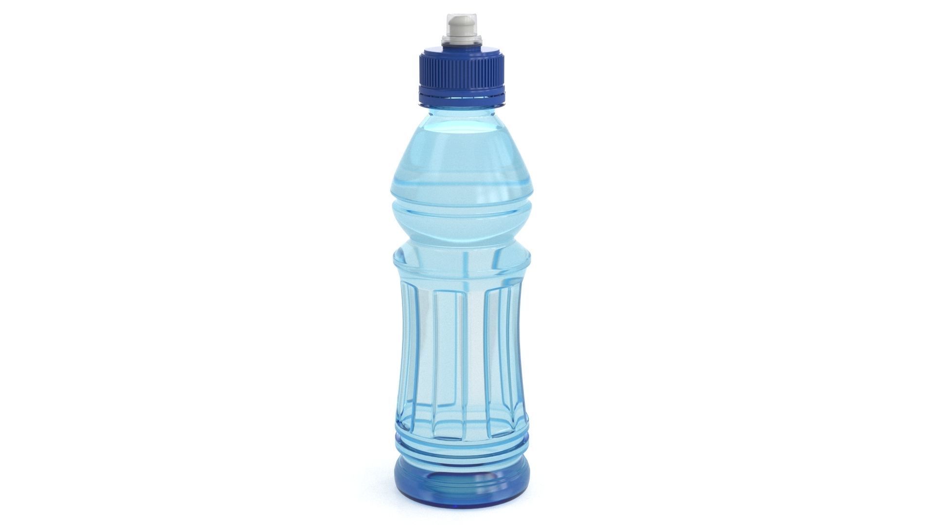 Plastic Water Bottle v5 3d model 3D model_3