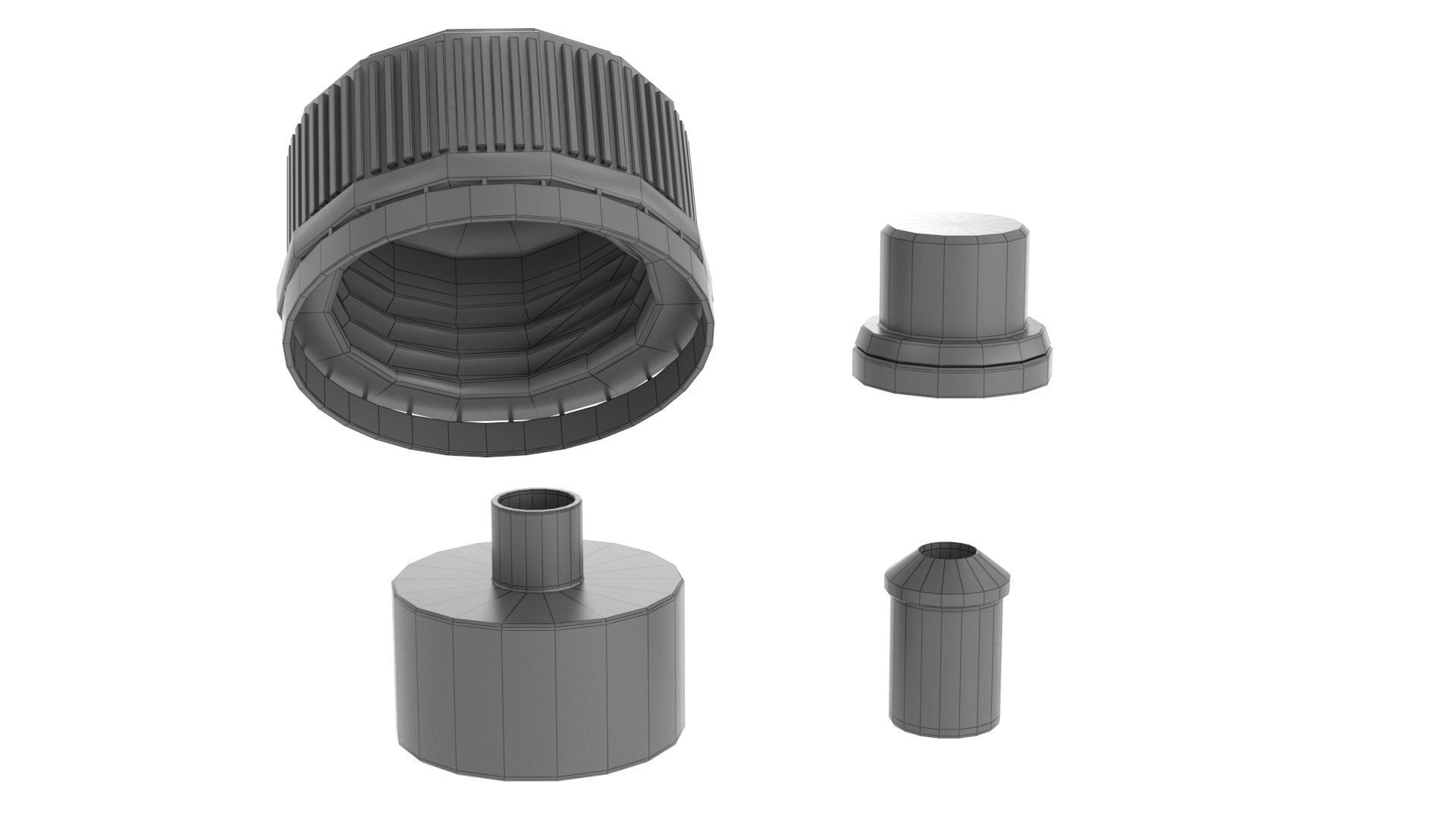 Plastic Water Bottle v5 3d model 3D model_9