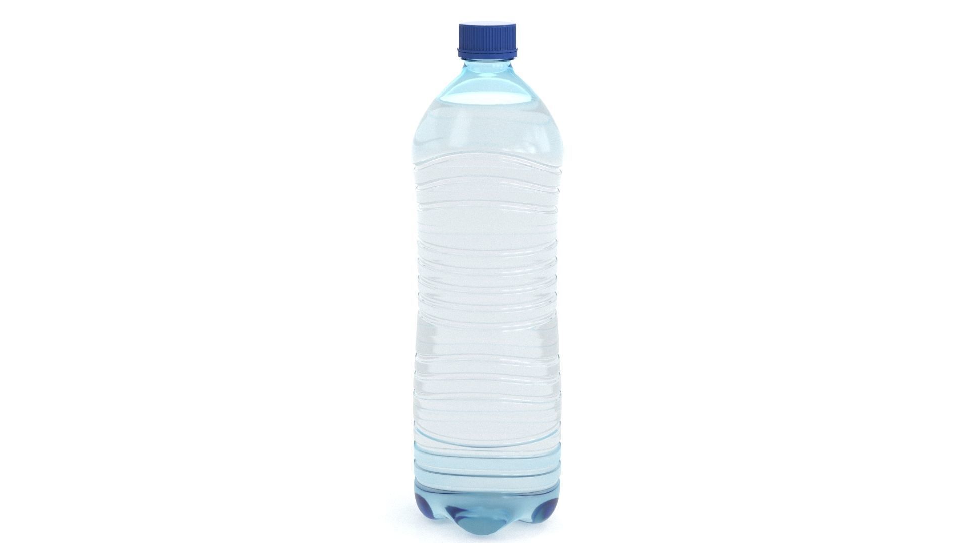 Plastic Water Bottle v6 3d model 3D model_3