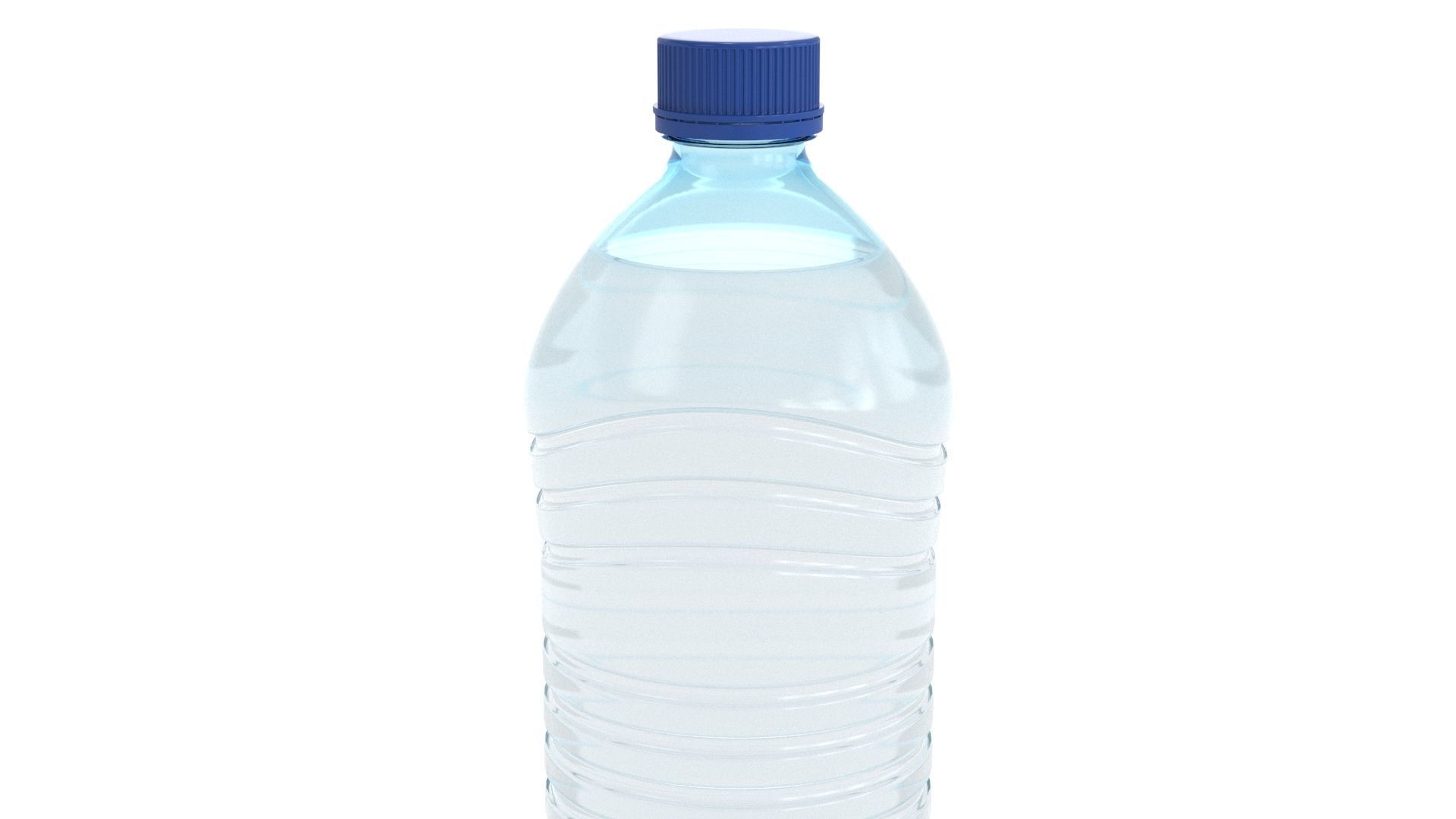 Plastic Water Bottle v6 3d model 3D model_4