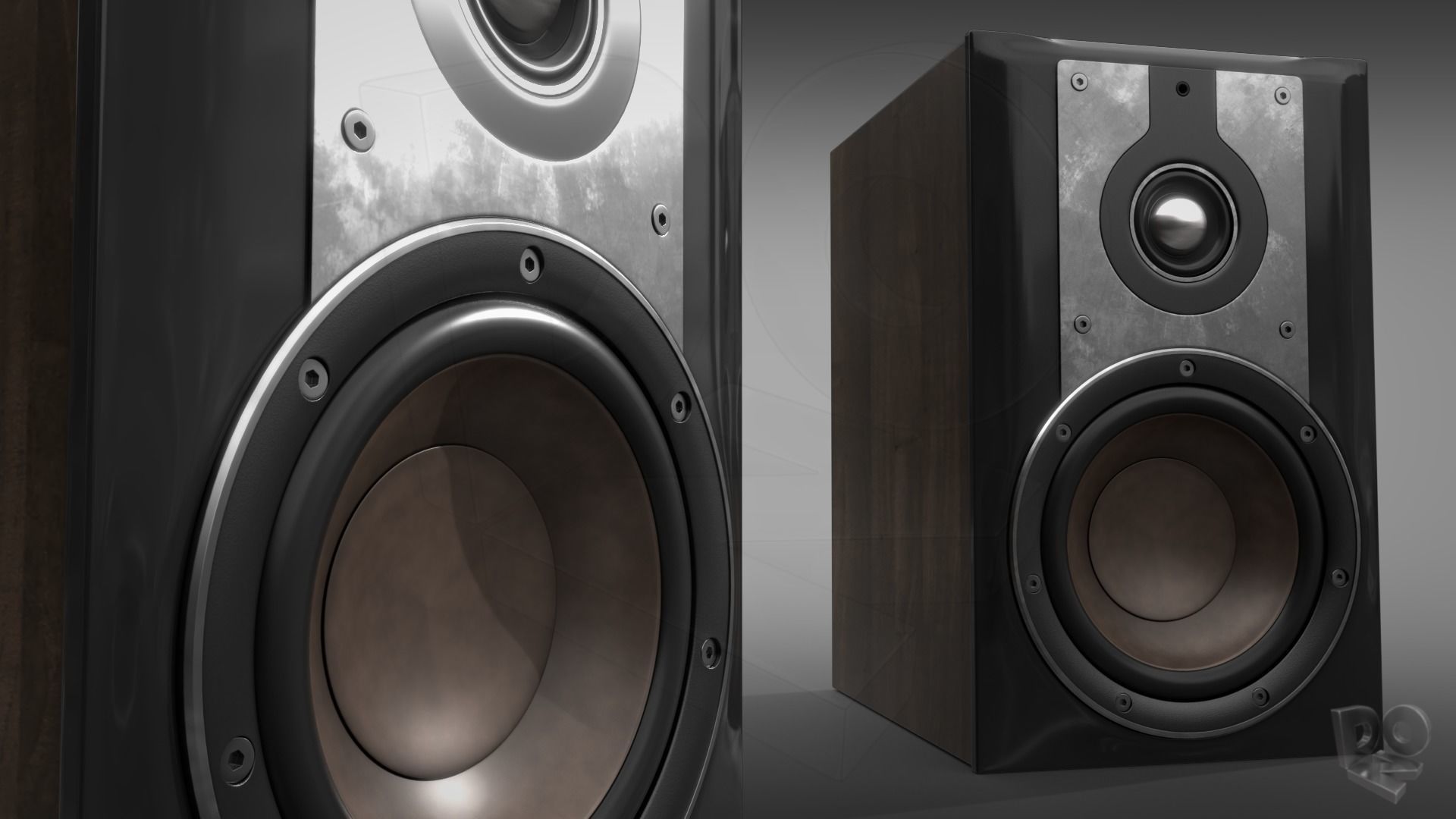 Hi-Fi Speakers 3D model_4