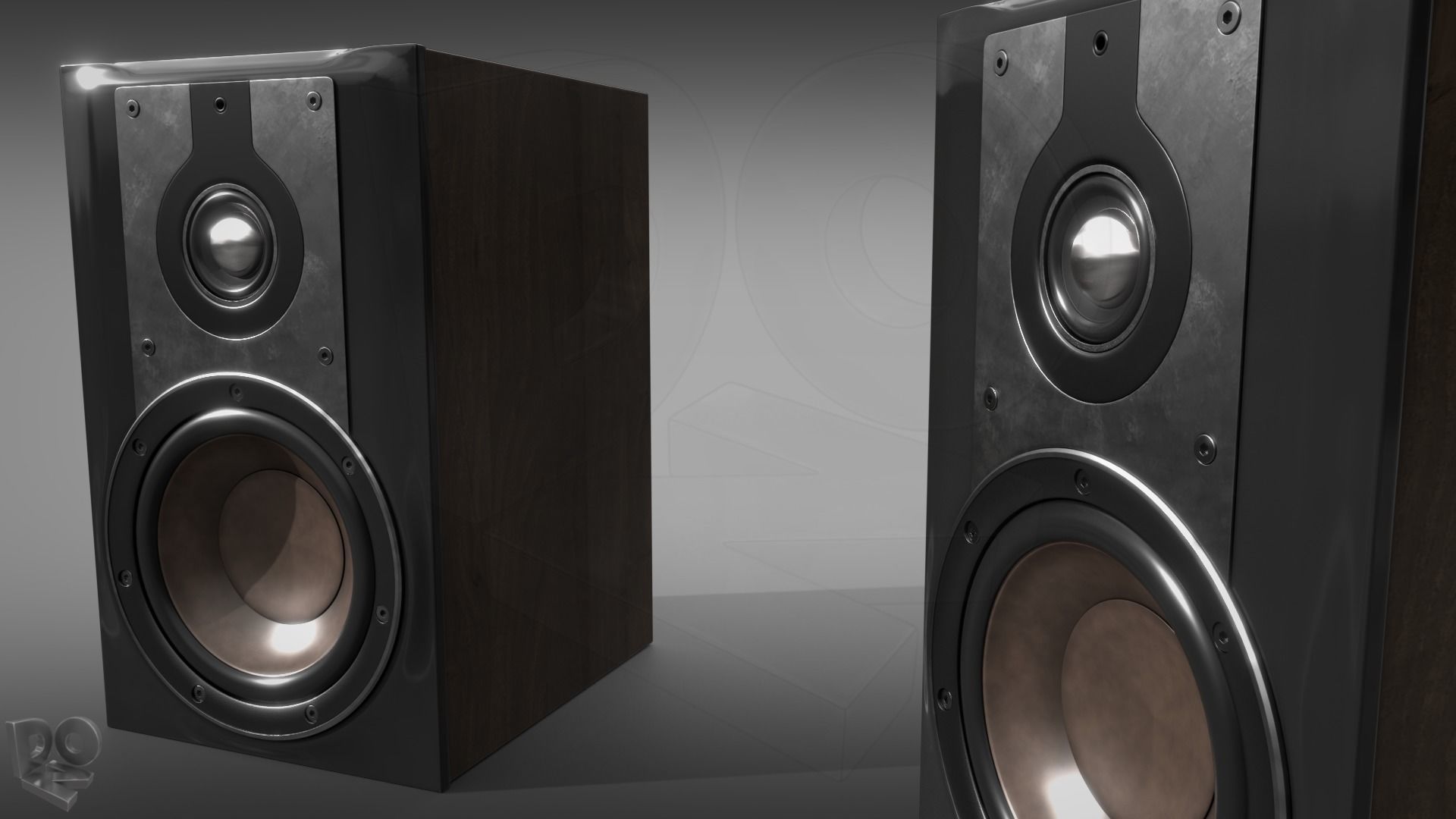 Hi-Fi Speakers 3D model_8