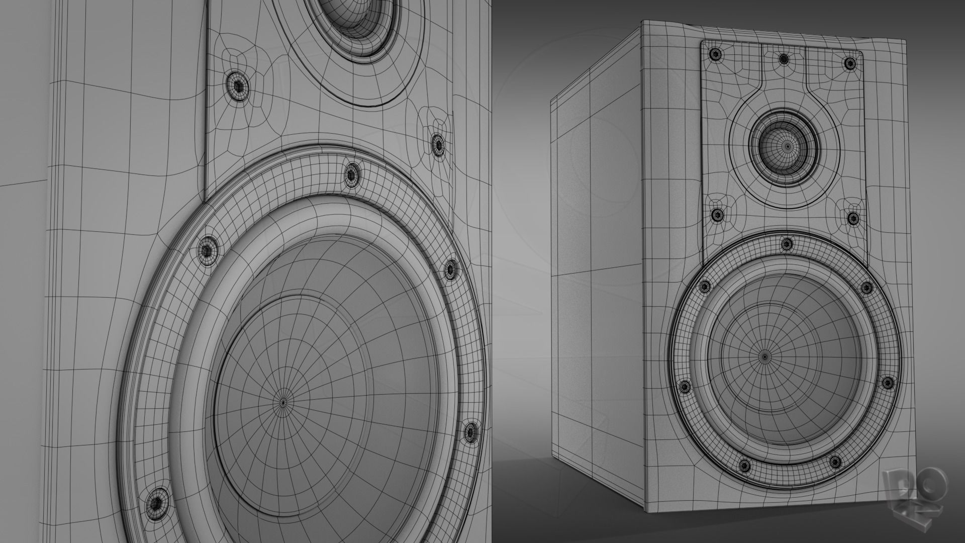 Hi-Fi Speakers 3D model_5