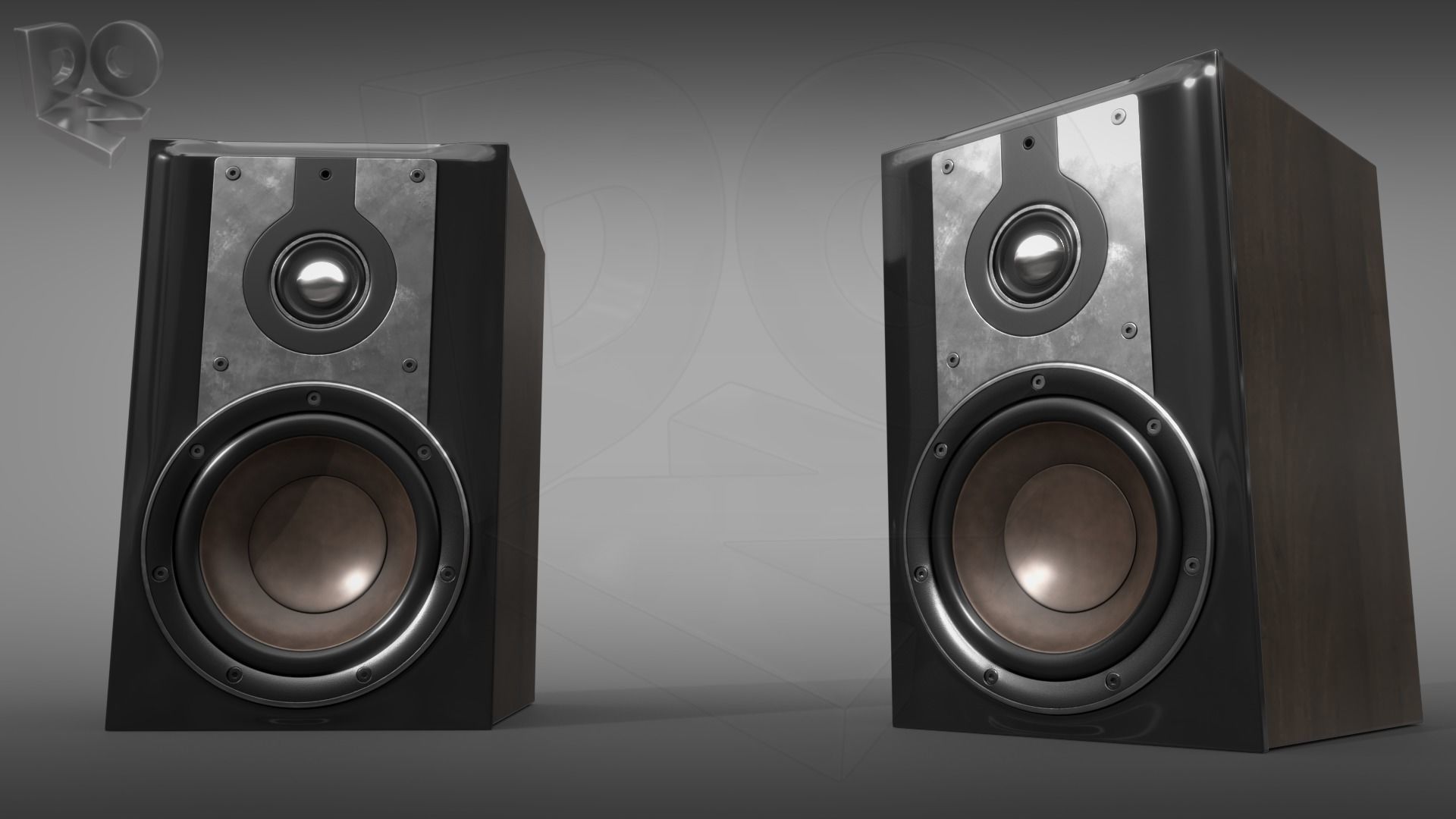 Hi-Fi Speakers 3D model_2