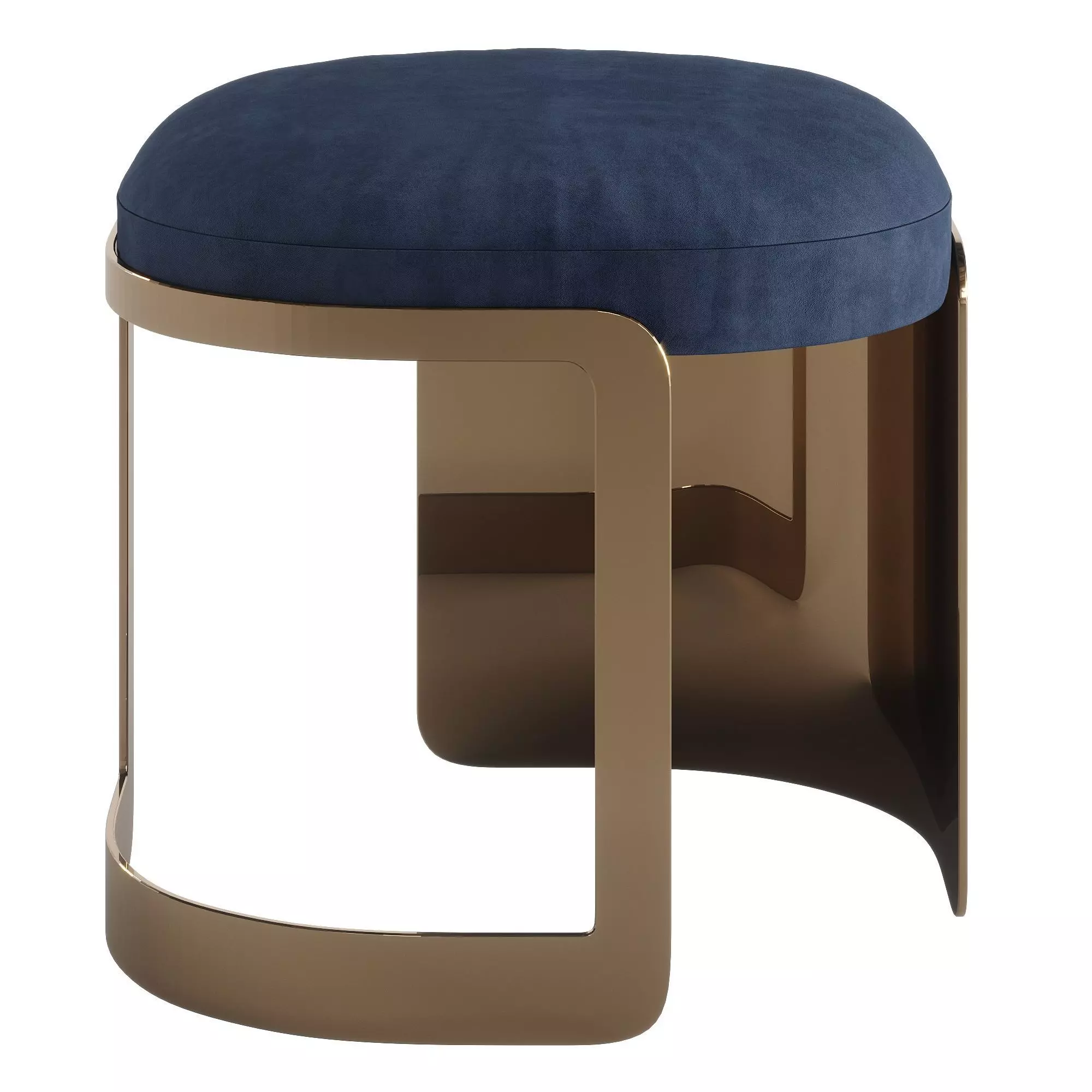 FENDI BENT OTTOMAN Low-poly 3D model