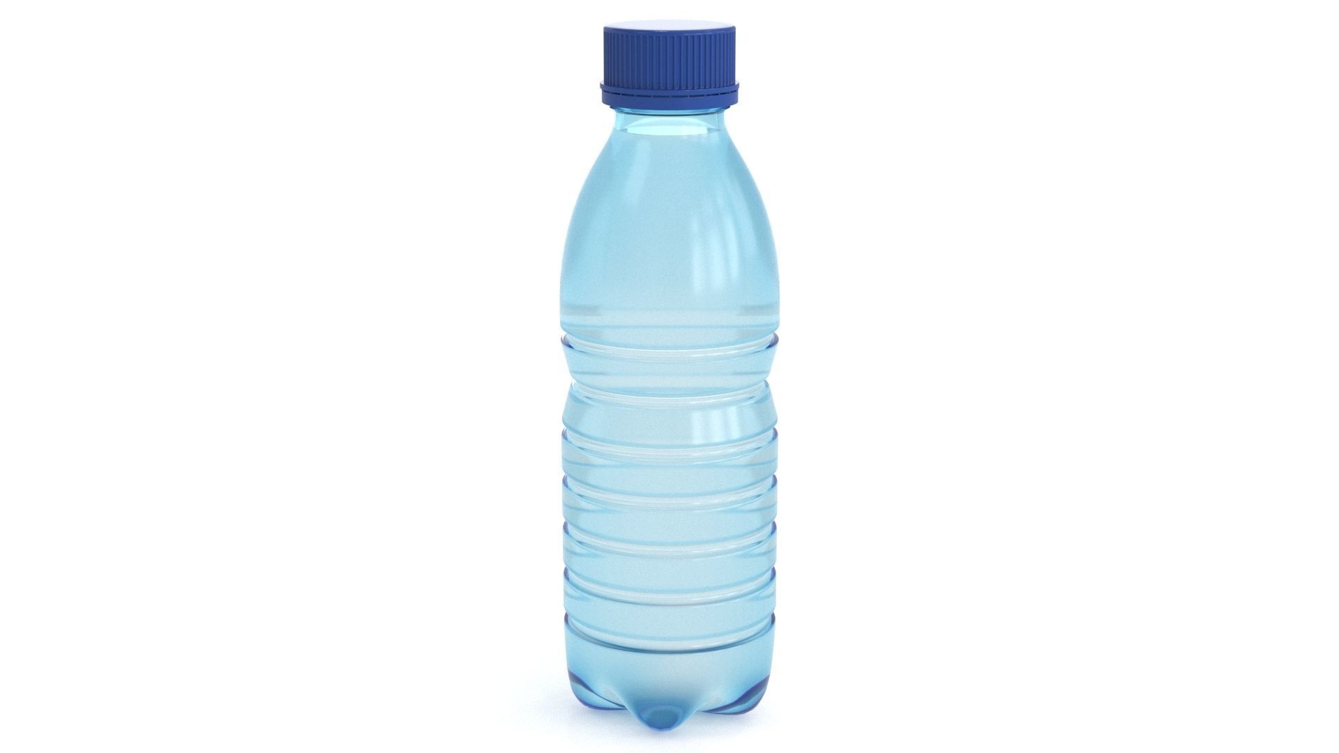 Plastic Water Bottle v7 3d model 3D model_3