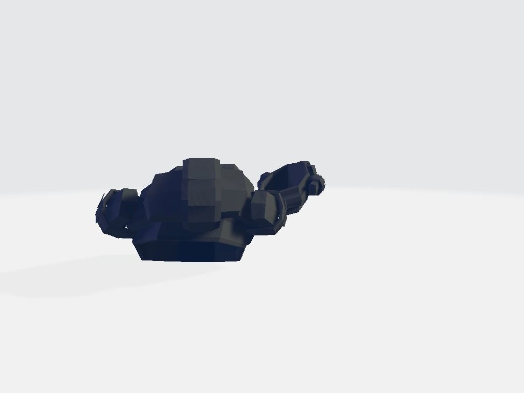 Arm Bag - Military Pouch Low-poly 3D model_2