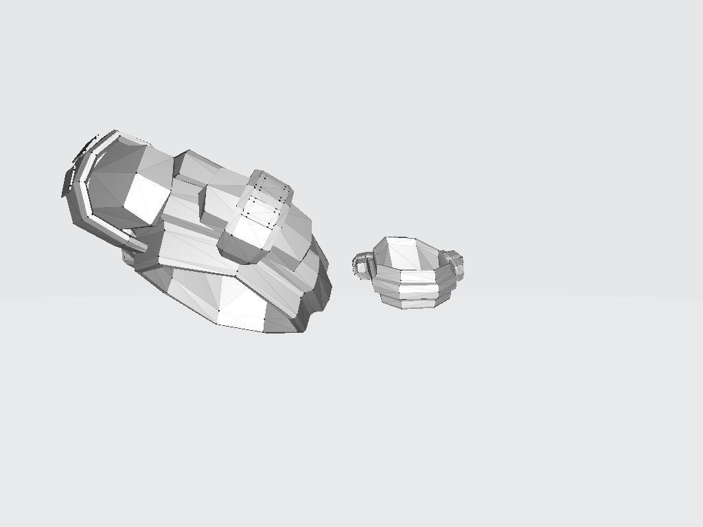 Arm Bag - Military Pouch Low-poly 3D model_13