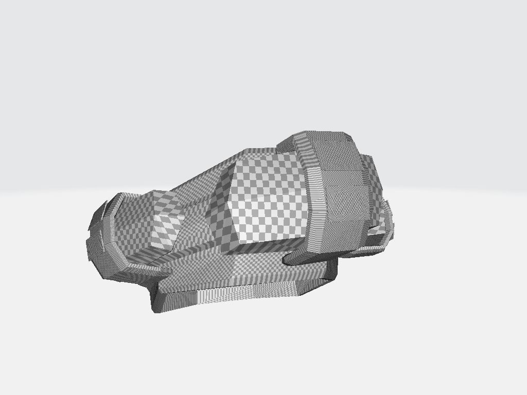 Arm Bag - Military Pouch Low-poly 3D model_17