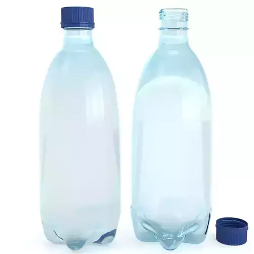 Plastic Water Bottle v8 3d model 3D model