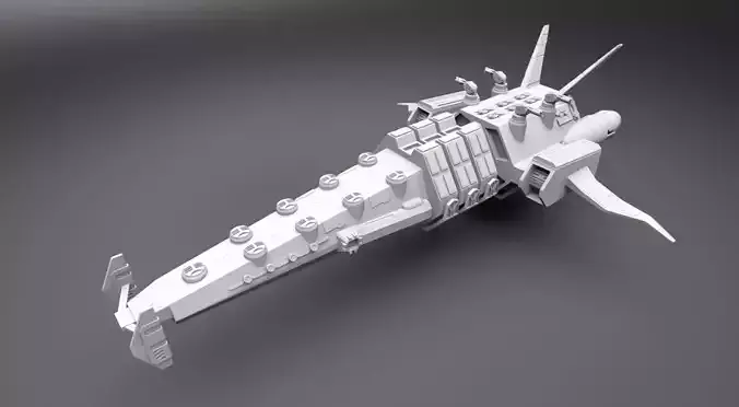Missile Battery Ship Scale model