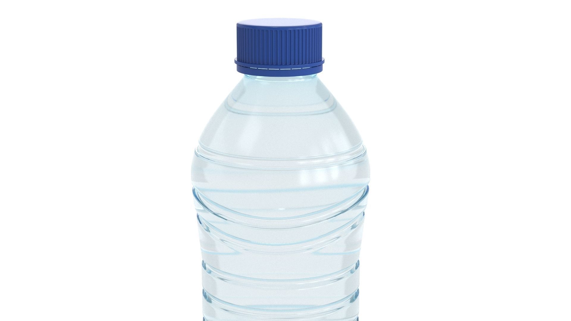 Plastic Water Bottle v9 3d model 3D model_4