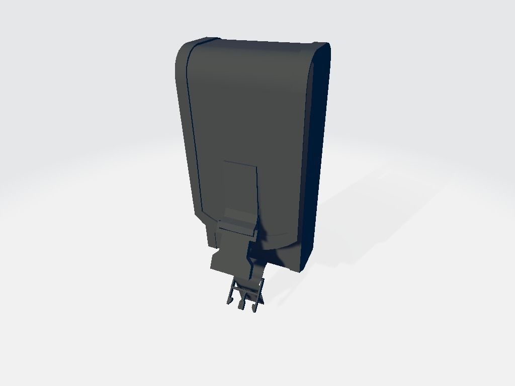 Plexus Big Left Pouche Bag Low-poly 3D model_5