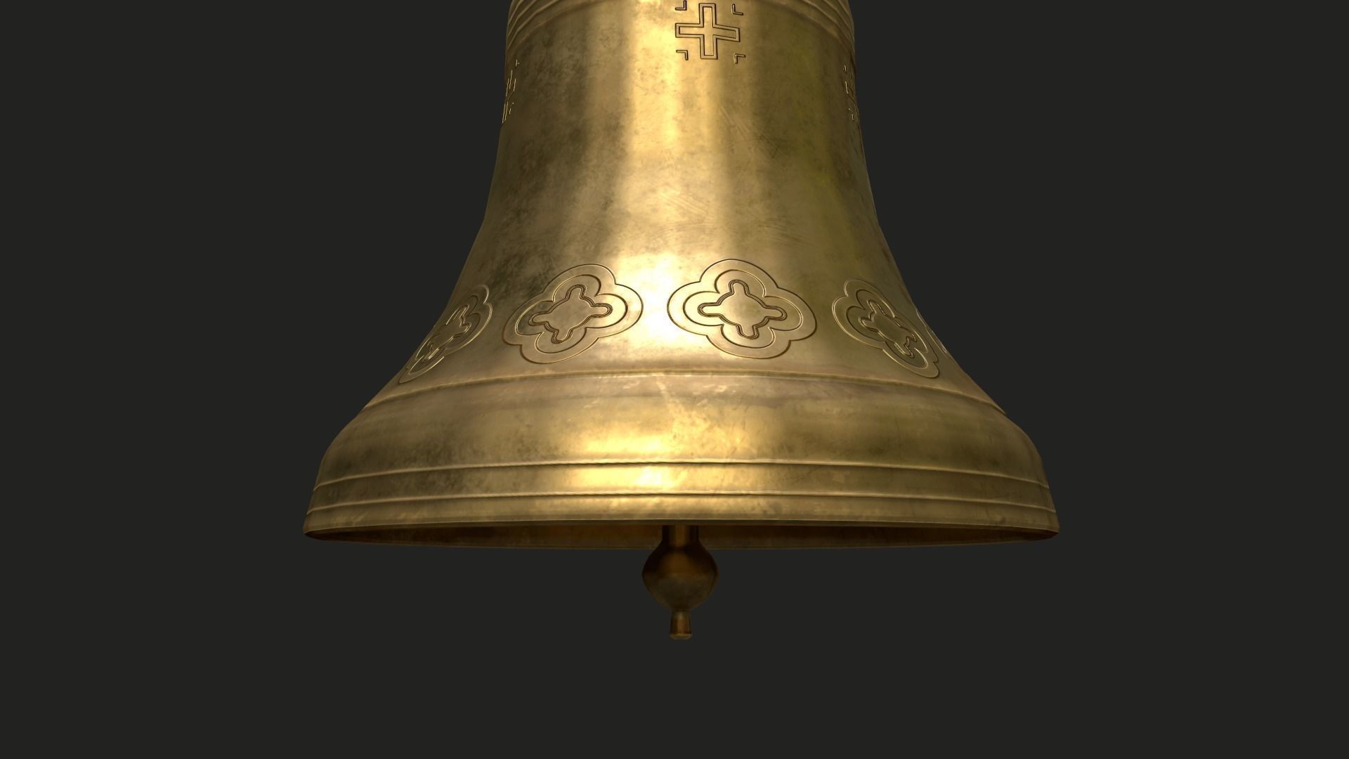 Church Bell Low-poly 3D model_24