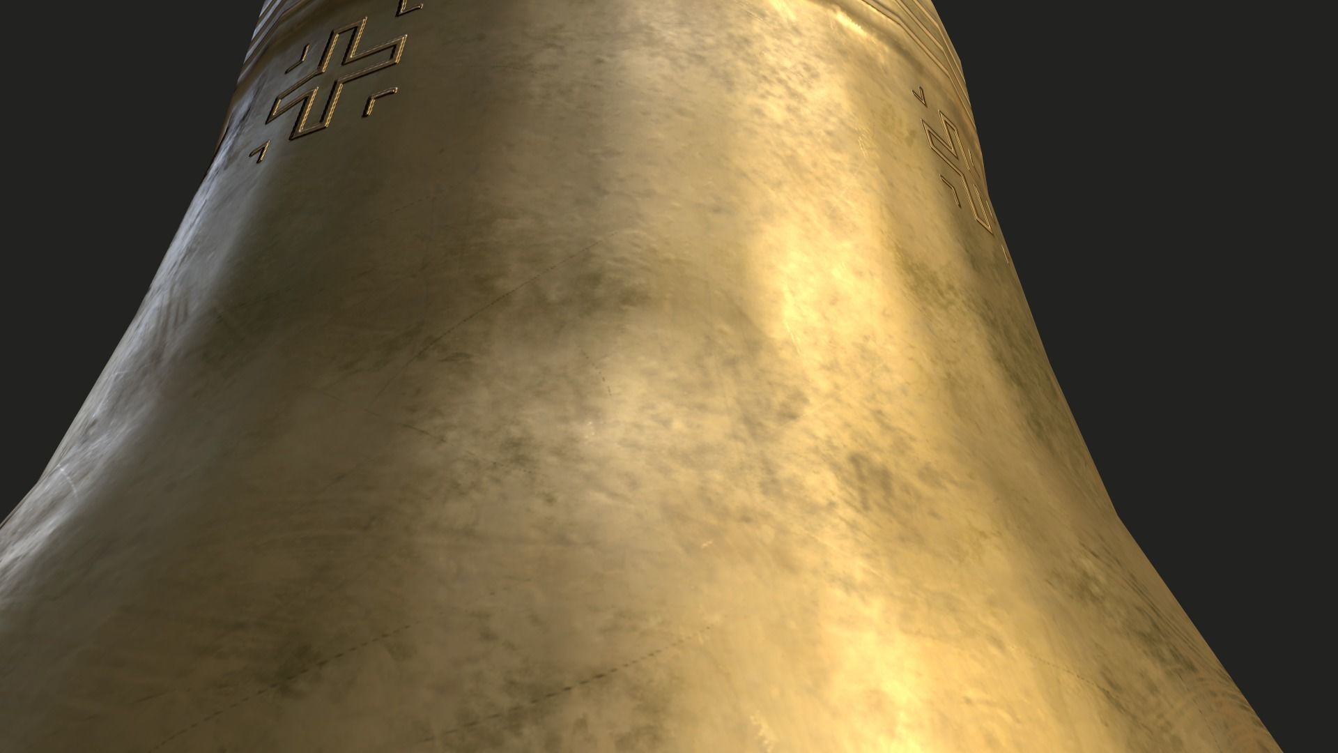 Church Bell Low-poly 3D model_28