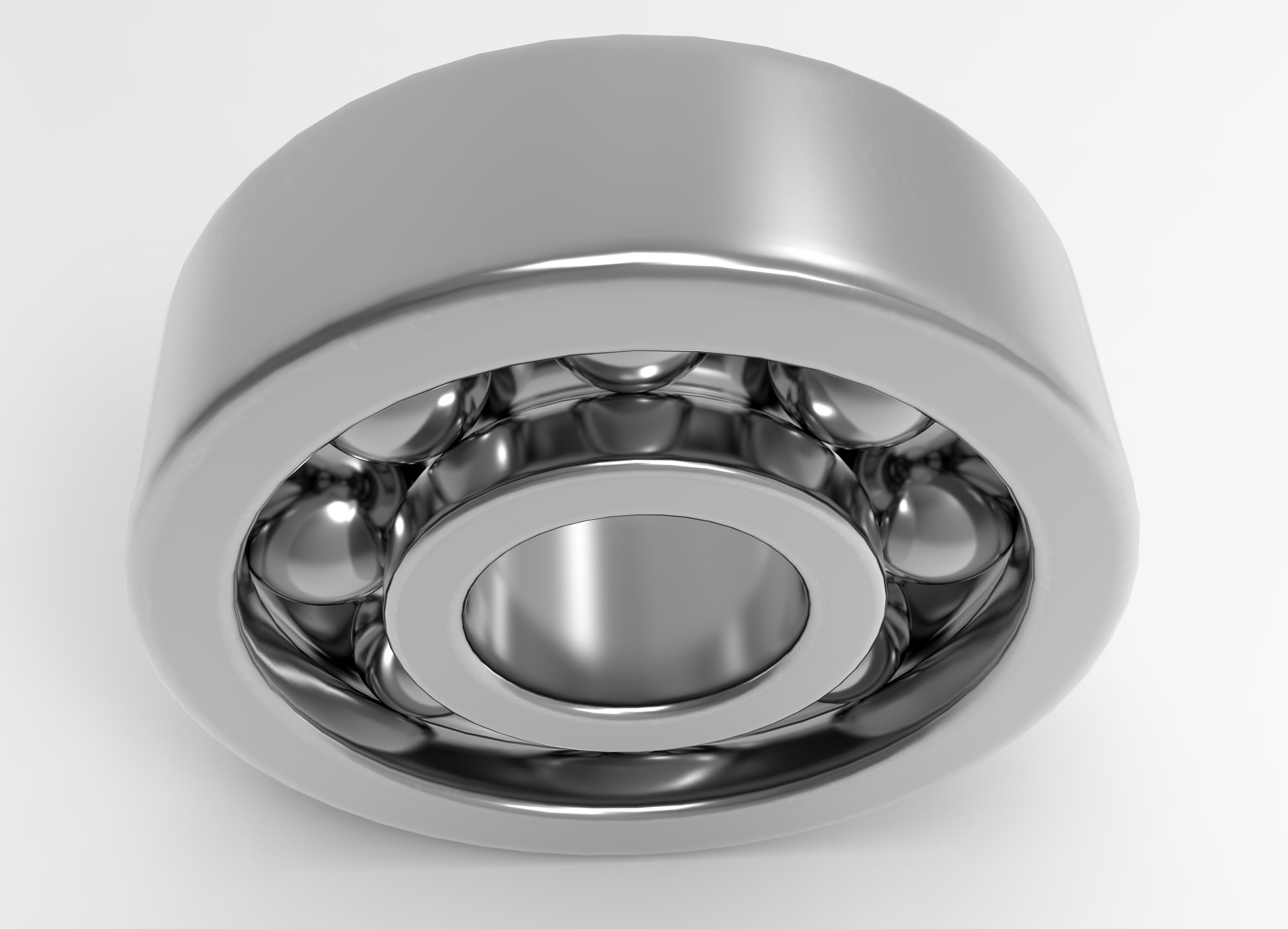 Ball Bearing  Low-poly 3D model_3