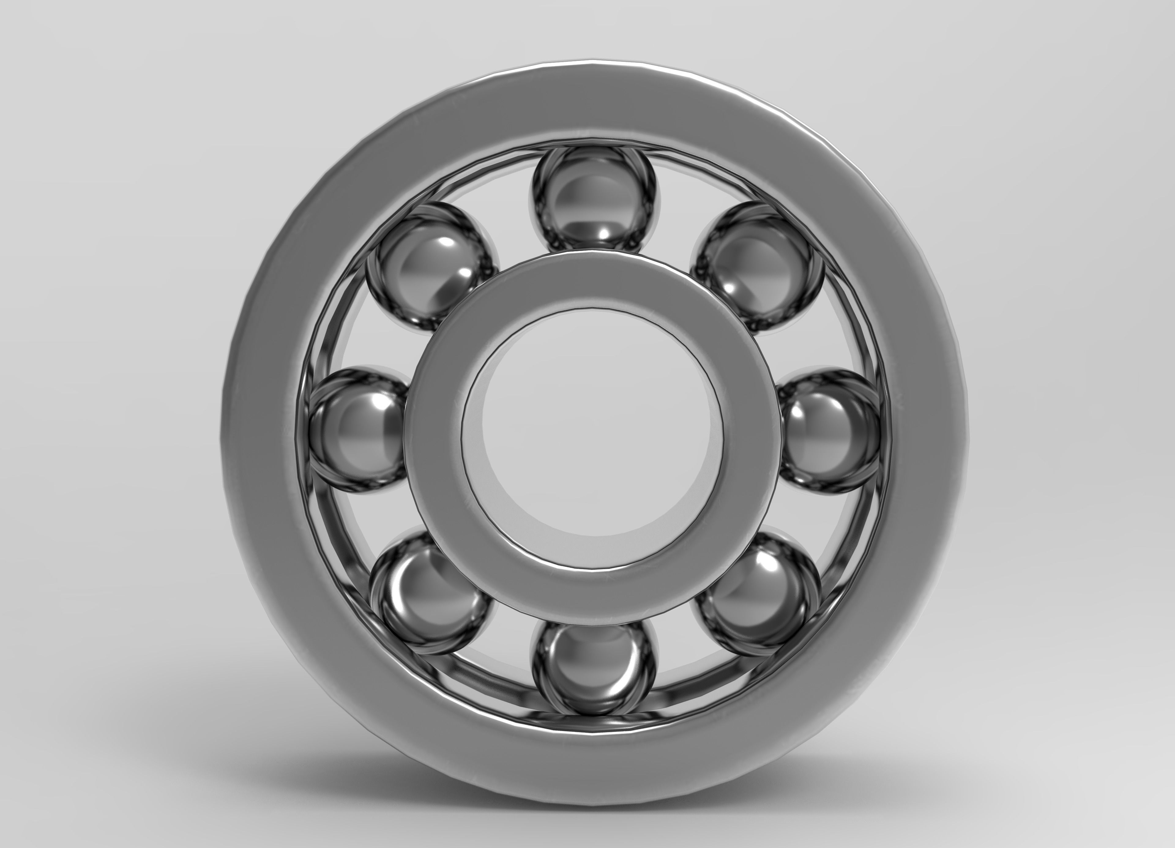Ball Bearing  Low-poly 3D model_2