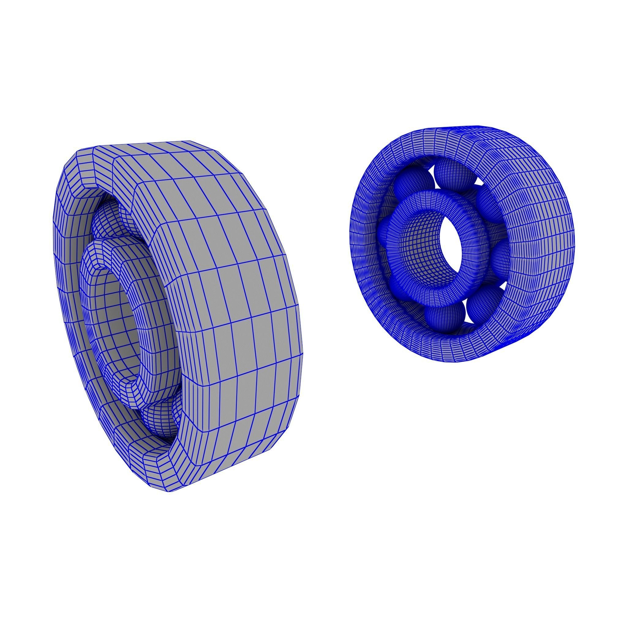 Ball Bearing  Low-poly 3D model_11