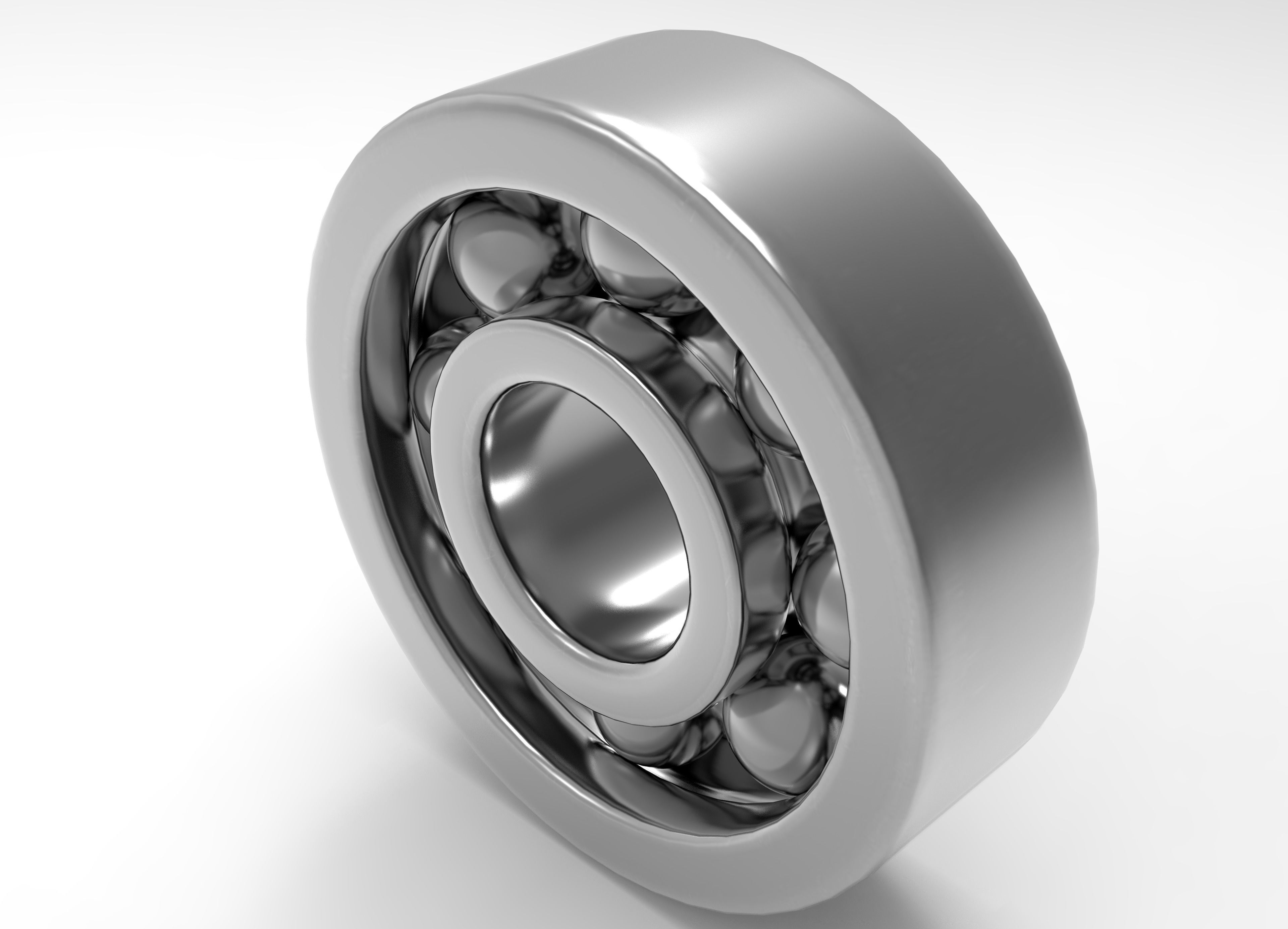 Ball Bearing  Low-poly 3D model_4