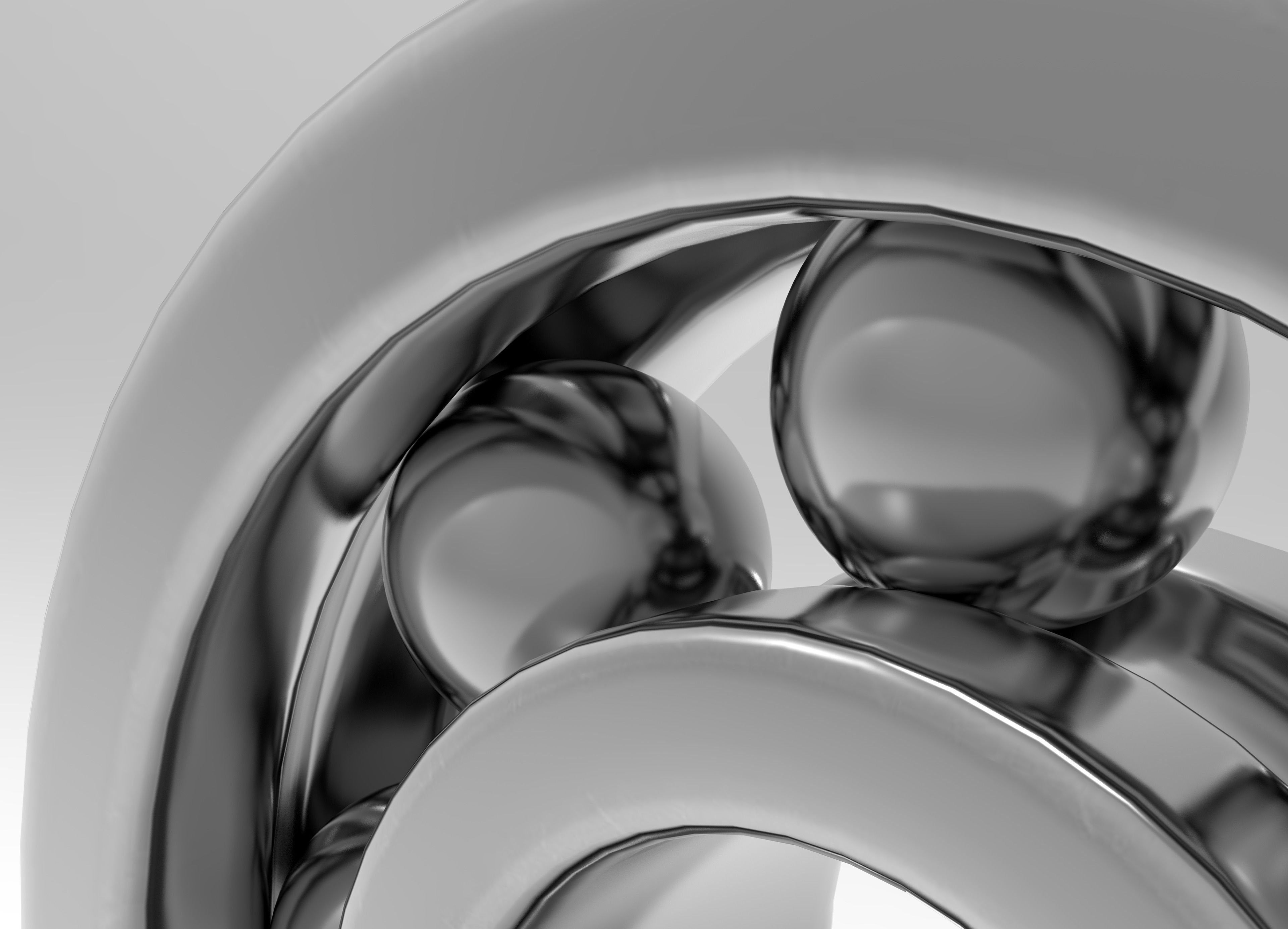 Ball Bearing  Low-poly 3D model_5