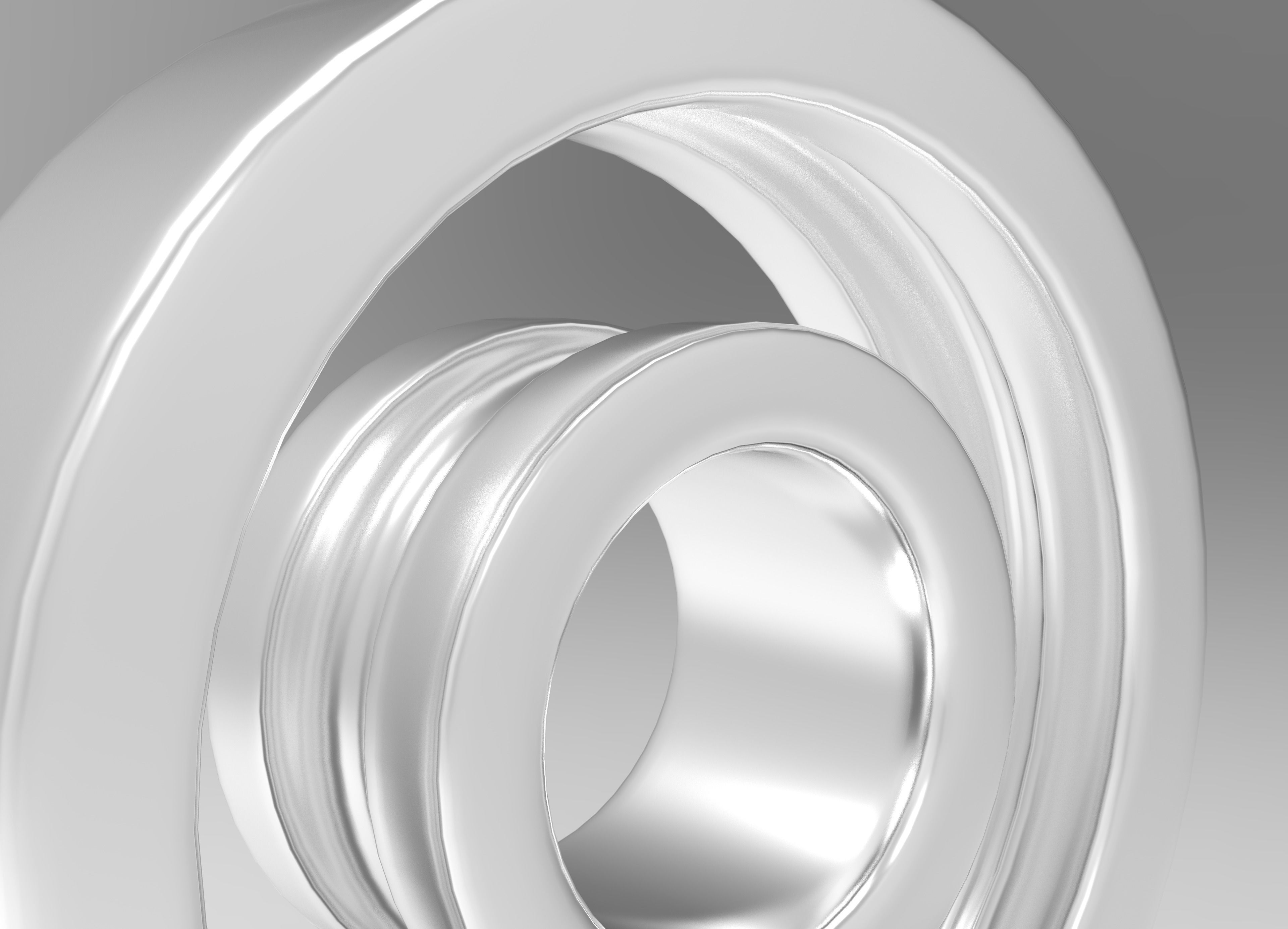 Ball Bearing  Low-poly 3D model_8