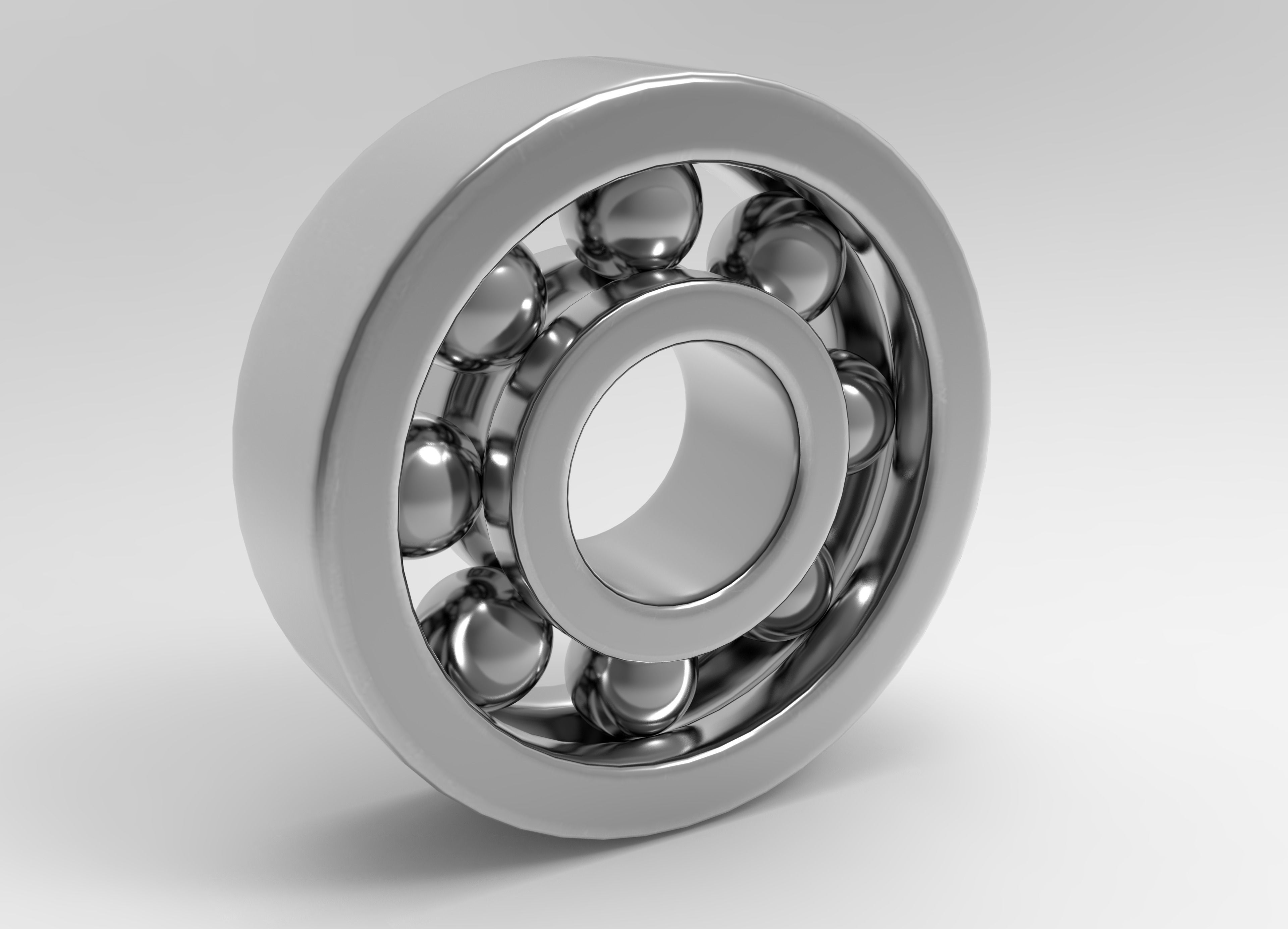 Ball Bearing  Low-poly 3D model_1