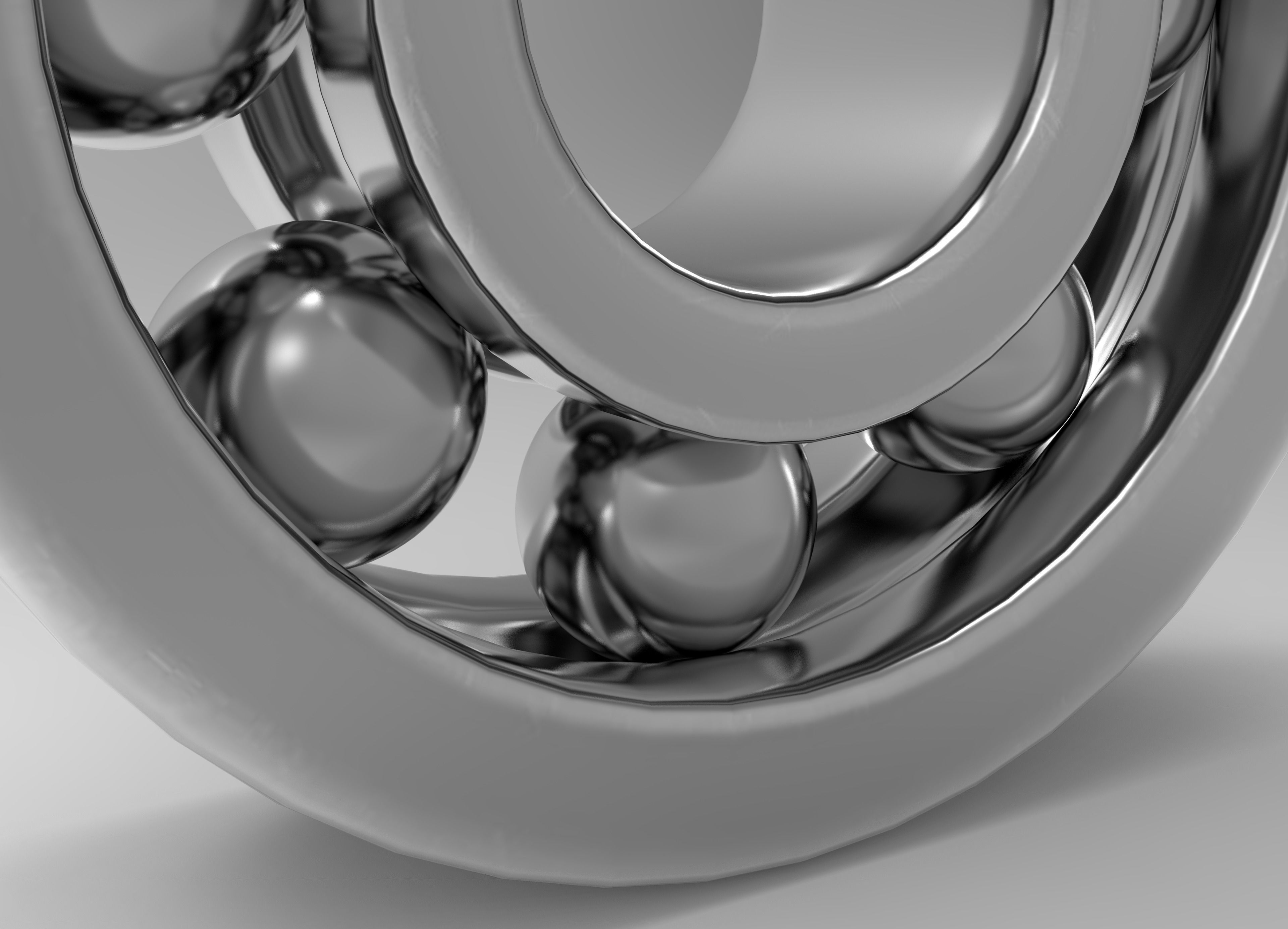 Ball Bearing  Low-poly 3D model_6