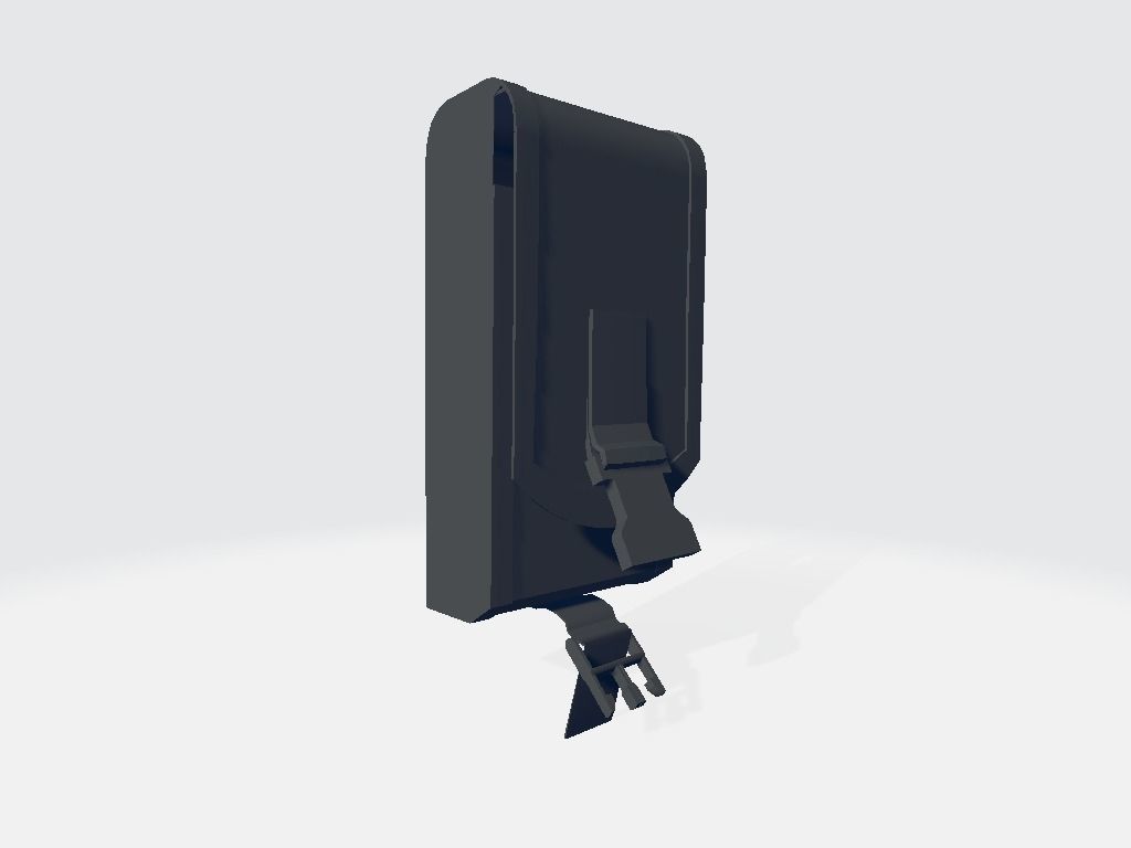 Plexus Big Right Pouche Bag Low-poly 3D model_2