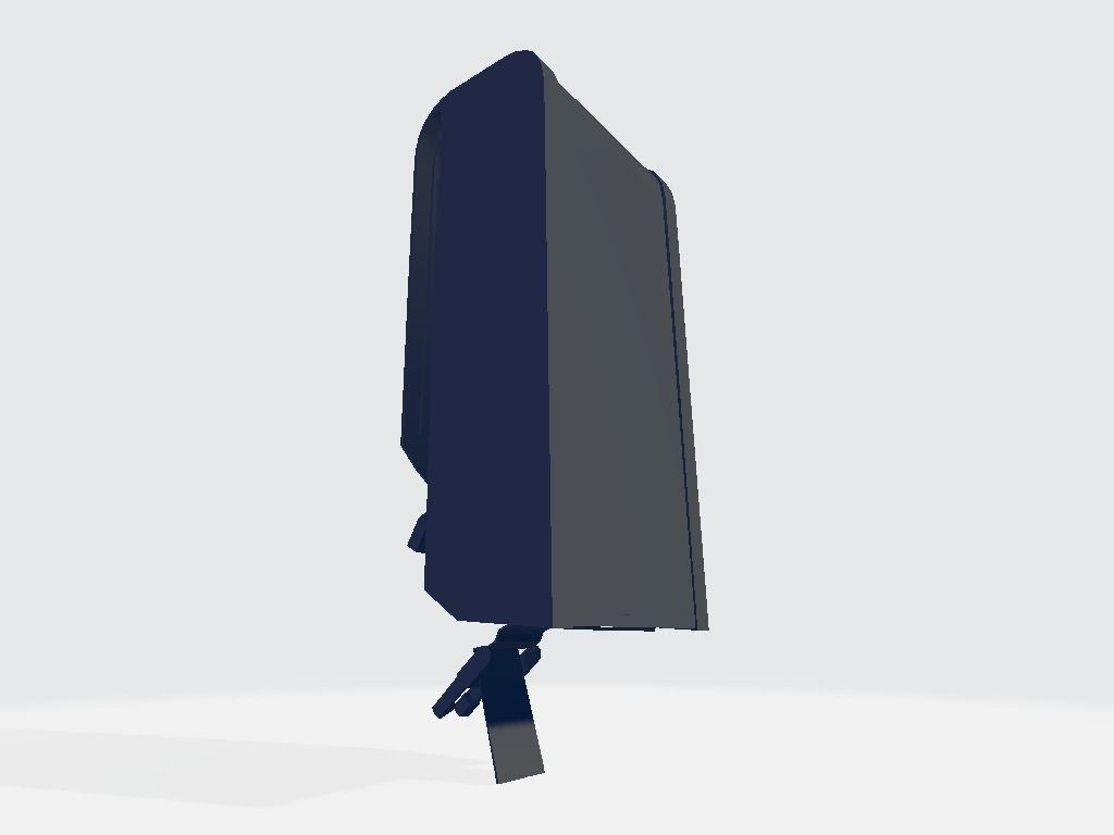 Plexus Big Right Pouche Bag Low-poly 3D model_6