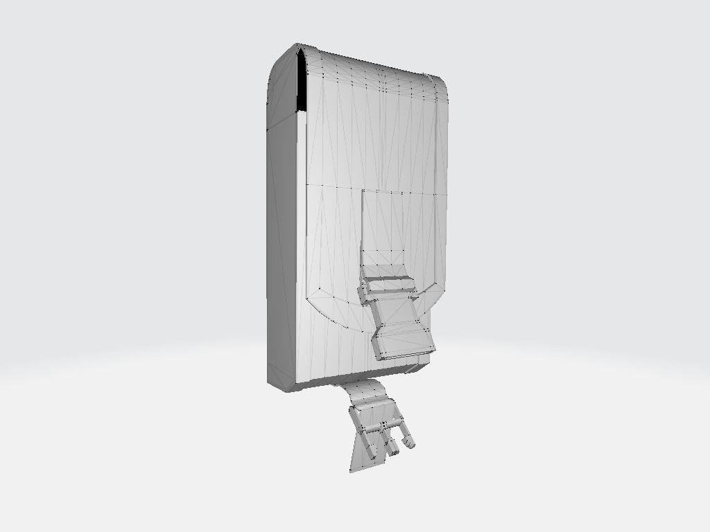 Plexus Big Right Pouche Bag Low-poly 3D model_13