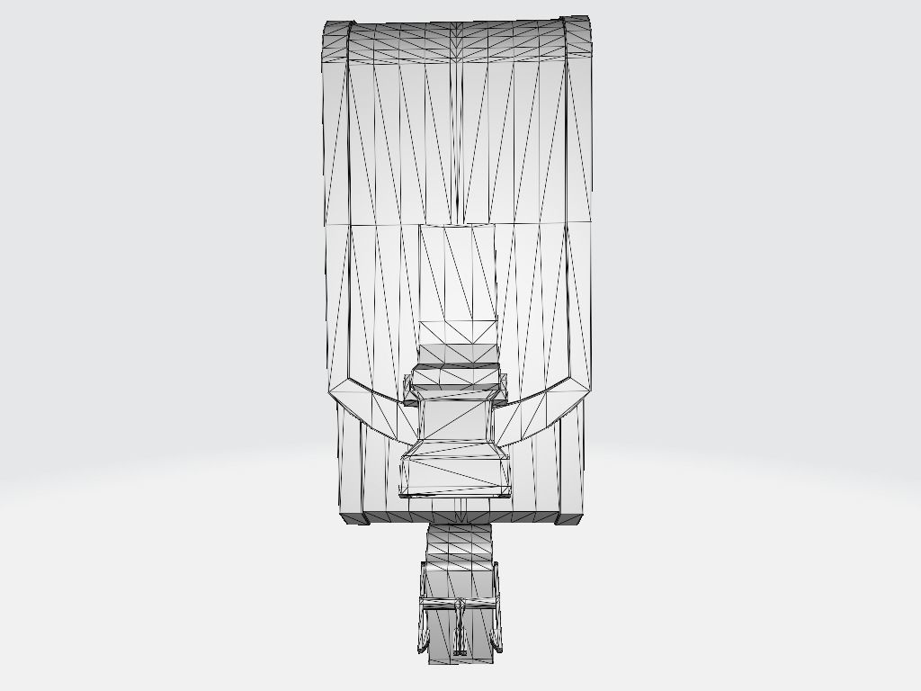 Plexus Big Right Pouche Bag Low-poly 3D model_7